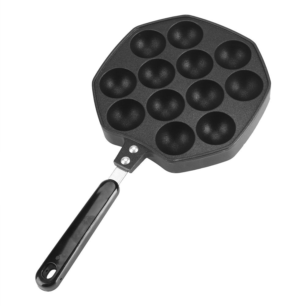 Takoyaki Maker,12 Holes Aluminum Takoyaki Pan Non Stick Grill Pan Plate Cooking Baking Mold Tray Takoyaki Grill Pan For Takoyaki