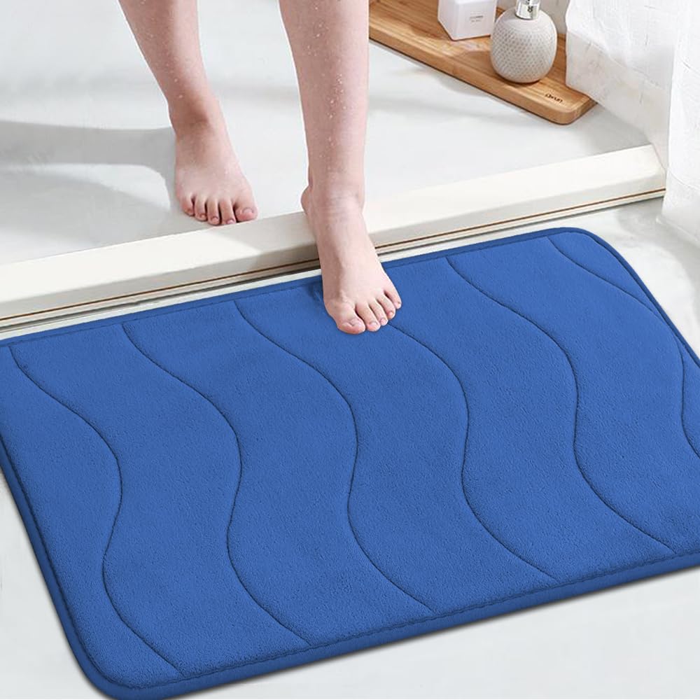 Flamingo P Memory Foam Bath Mat Non Slip Bathroom Rugs Bath Rug For Bathroom Super Absorbent Machine Washable Bath Rug Carpet Fo