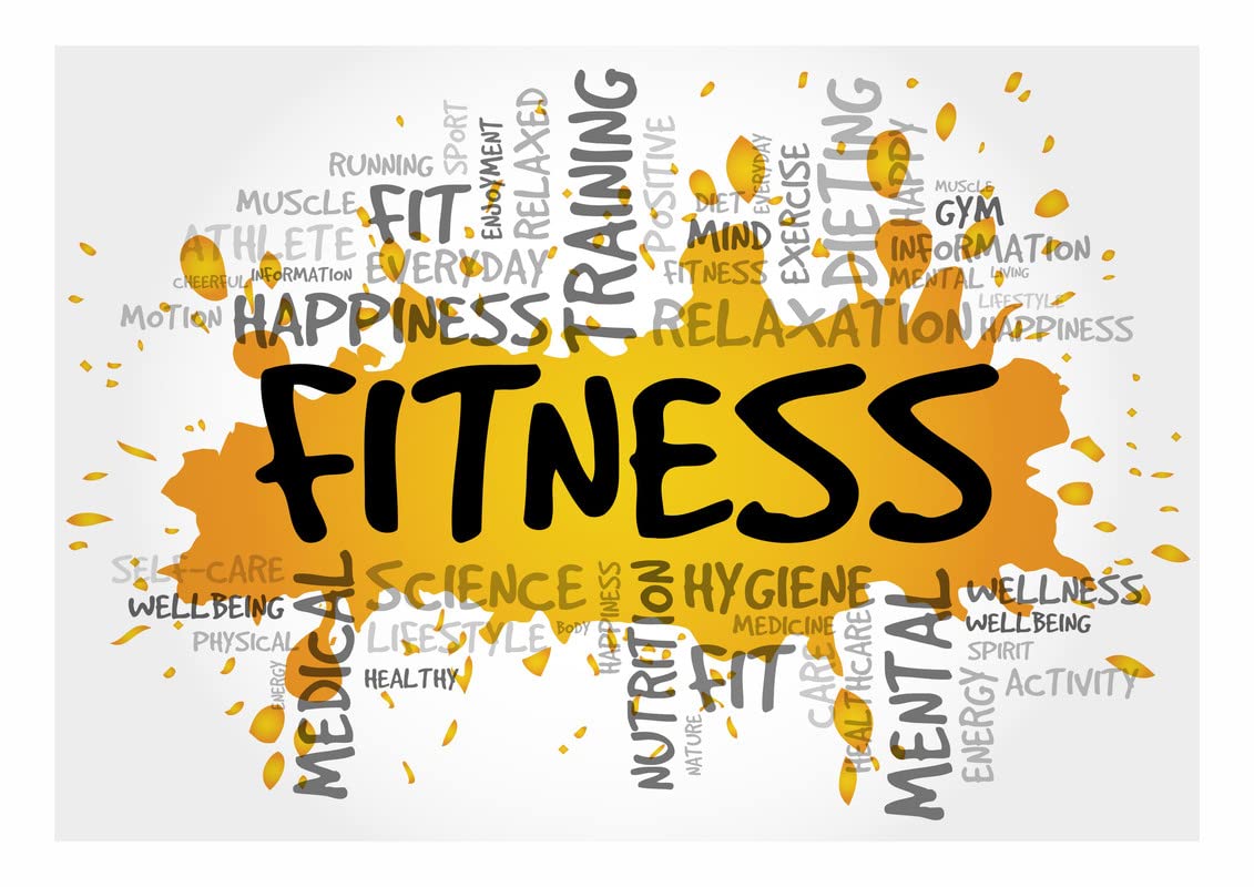 DECOR PRODUCTION Gym Quote Motivational Wallpaper Poster | Wall Sticker |Self Adhesive Vinyl for Fitness Room, Office Decor,Home