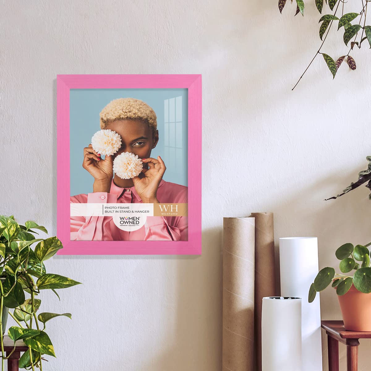 Renditions Gallery 8x10 inch Picture Frame Modern Style Wood Pattern and High Definition Glass Ready for Wall and Tabletop Photo