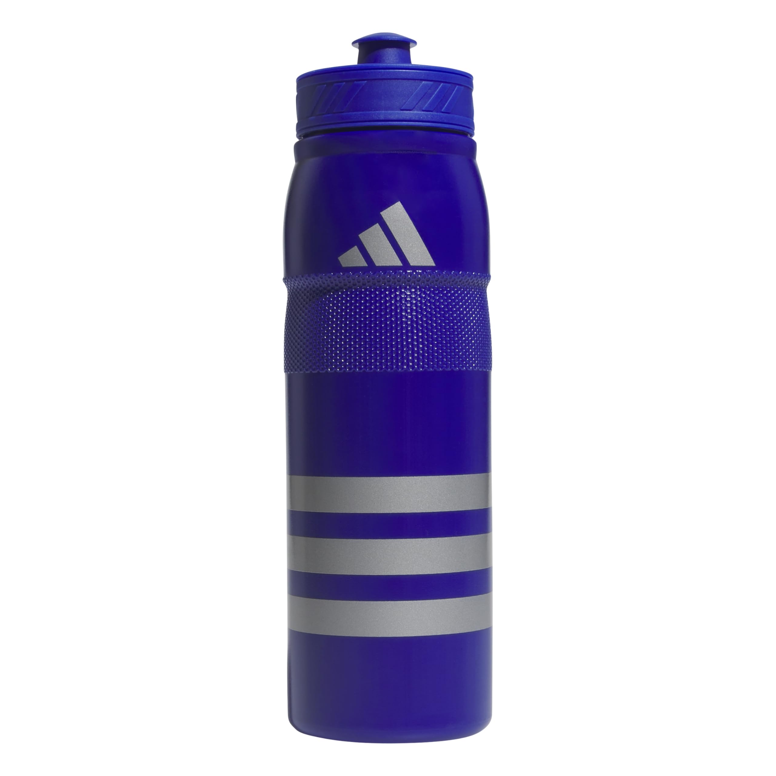 Adidas 750 Ml (28 Oz) Stadium Refillable Plastic Sport Water Bottle, Bold Blue/Grey/Bold Blue, One Size