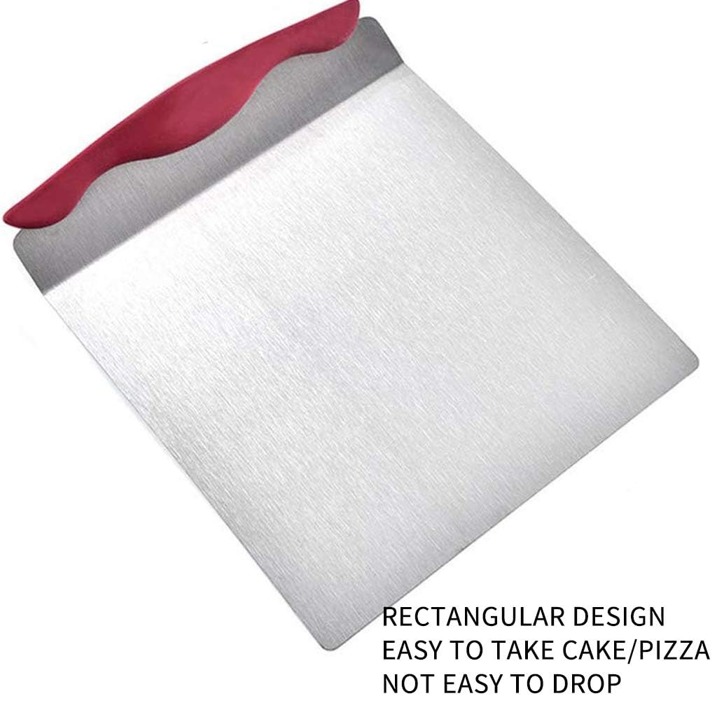 Cake Safe Lifter - 10'' X 8'' Stainless Steel Pizza Transfer Shovel Square Cake Tray Moving Plate Tool Cookie Spatula