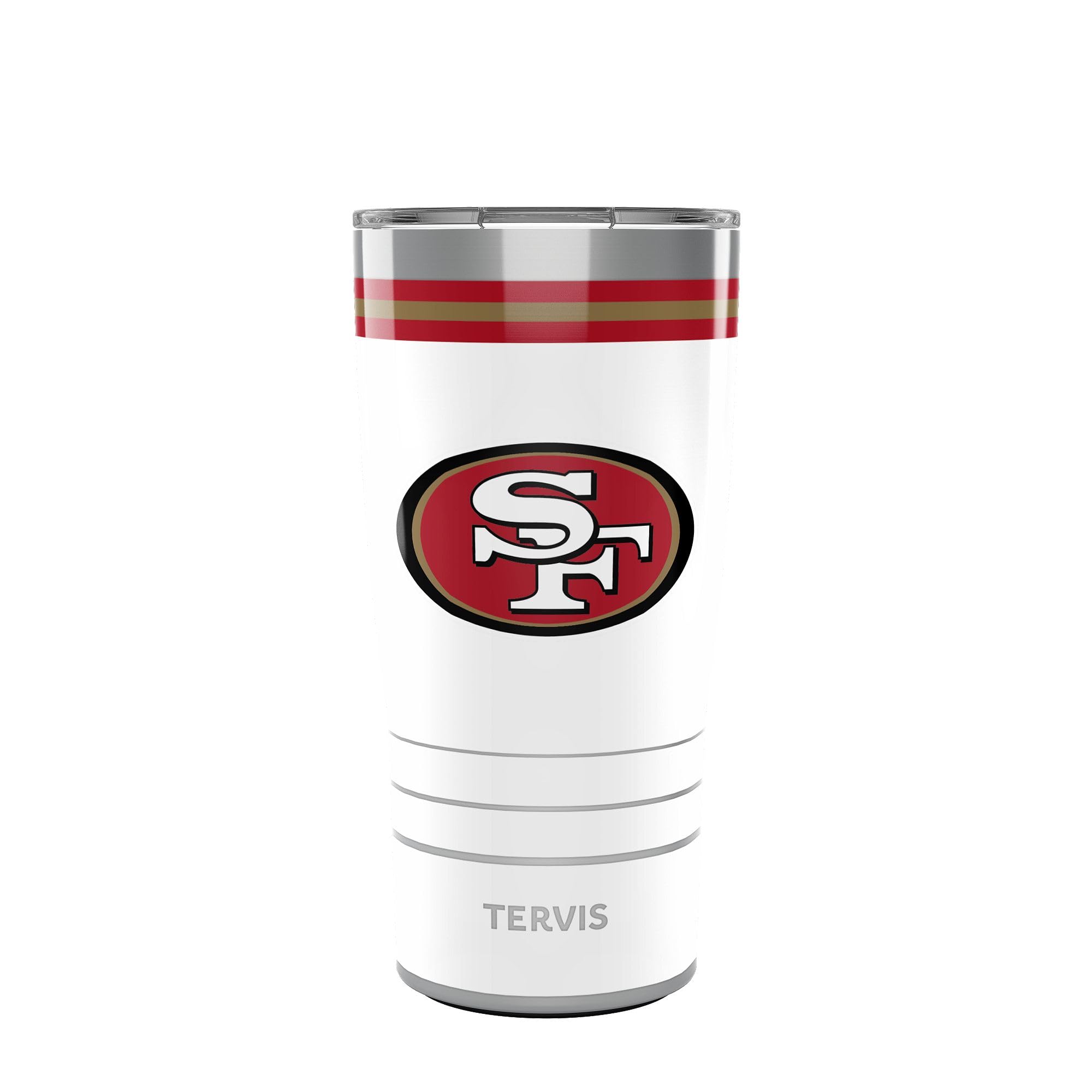 Tervis Traveler NFL San Francisco 49ers - Arctic Triple Insulated Tumbler Travel Cup Keeps Drinks Cold & Hot, 20oz, Stainless St