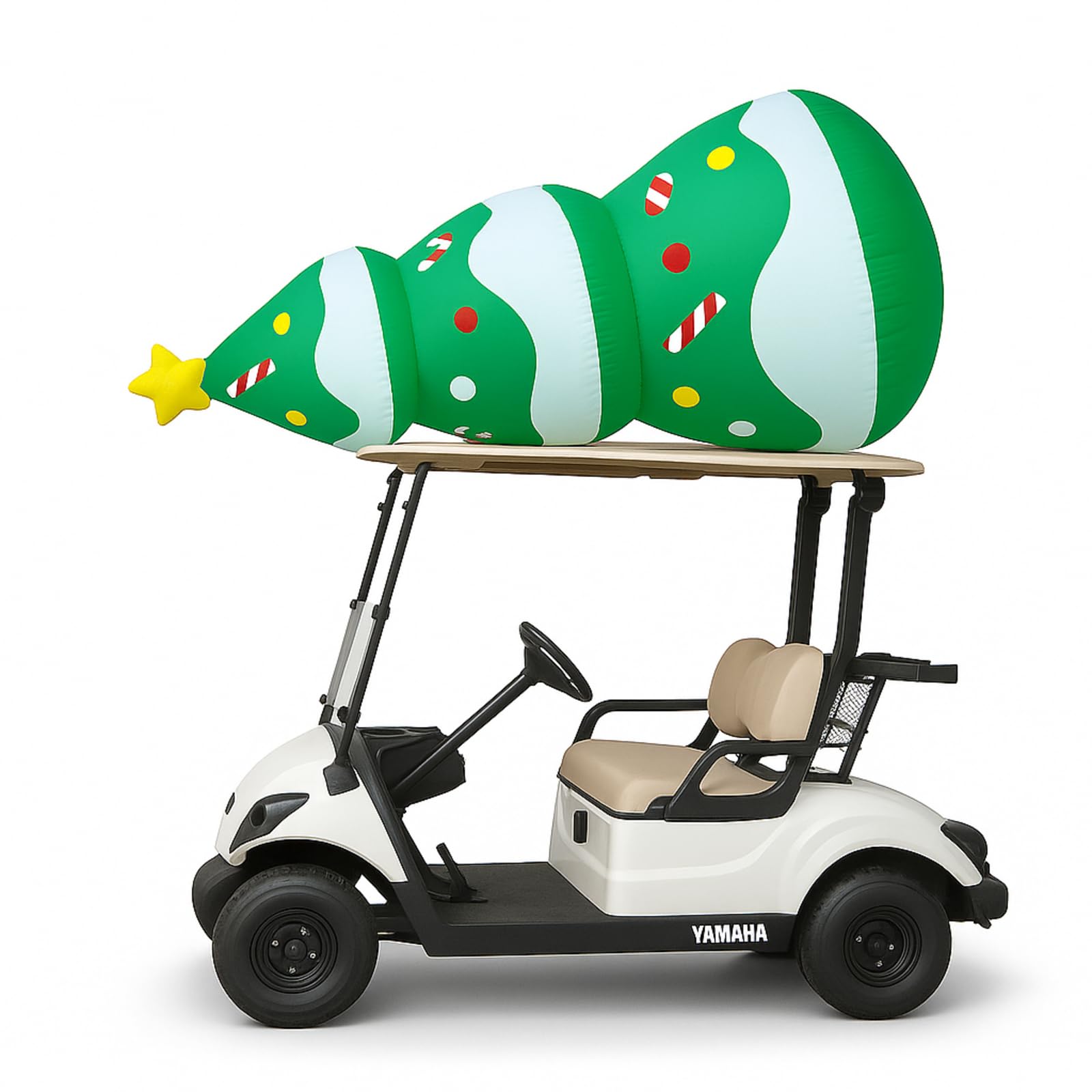 Sosation Inflatable Christmas Tree Car Decorations with Merry Christmas Magnet Trunk or Treat Golf Cart Car Decorations Kit 47