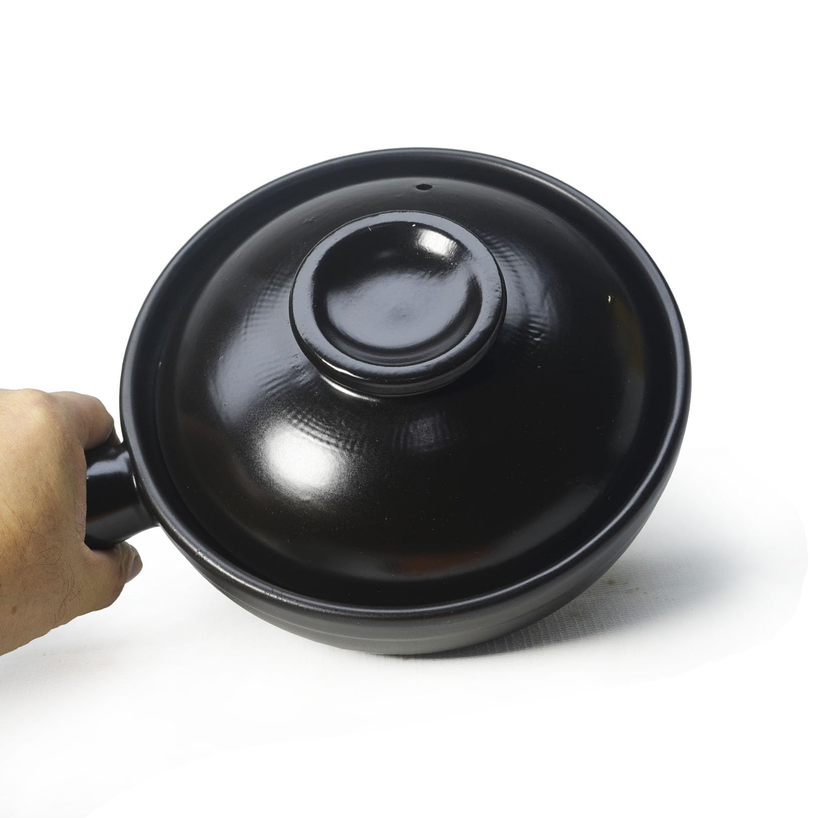 Bowls Casserole French Onion Soup Crock Independent Country Clay Pottery with Lid handle 1L