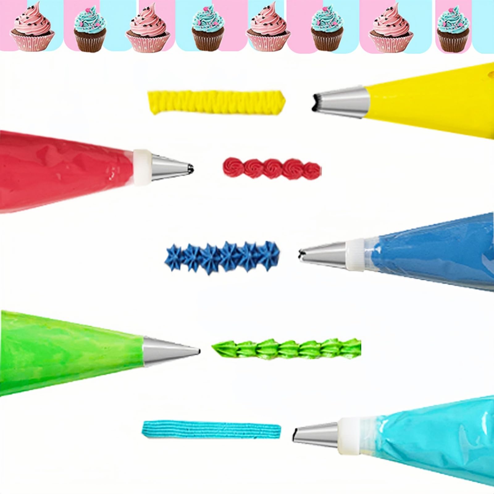 48-Piece Numbered Piping Tips, Cookie Icing Tips, Cookie Decorating Kit, Cake Decorating Tips For Cupcakes Cookies, Cake Supply