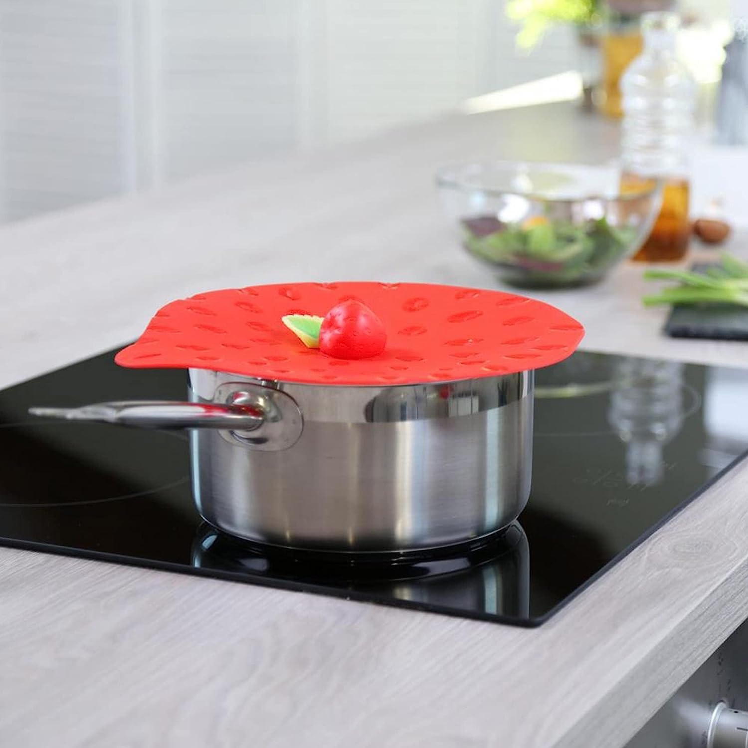 Charles Viancin - Berries Lid Gift-Box - Set Of 4 Silicone Lids For Food Storage And Cooking - 11''/28Cm + 9''/23Cm + 8''/20Cm +