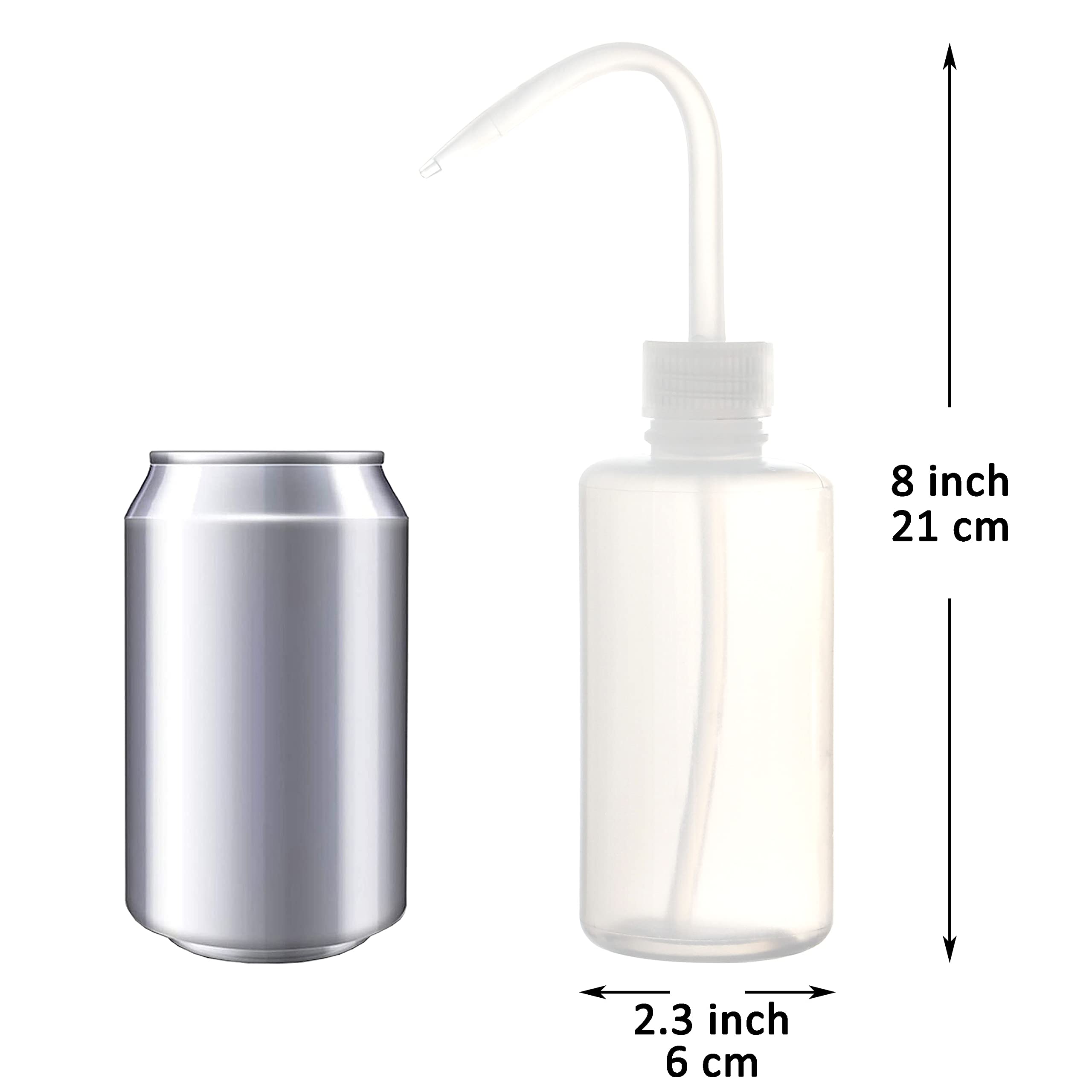 Youngever 4 Pack Plastic Wash Bottles, Empty Squeeze Wash Bottles, Plastic Squeeze Bottles (8 Ounce)