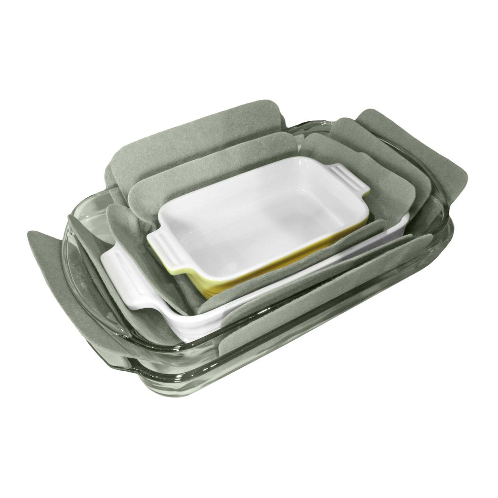 Evelots Bakeware/Cookware Scratch Protectors-Pots/Pan/Dish Dividers-Set Of 12 - Two Large Sizes-Extra Thick Felt - Prevent Chips