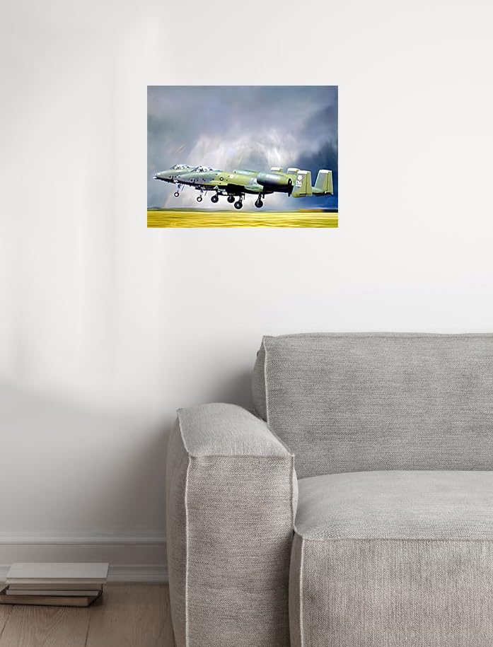 Military Aviation Wall Decor Airforce A-10 Thunderbolt Warthog Jet Airplane Art Print Poster (16X20)