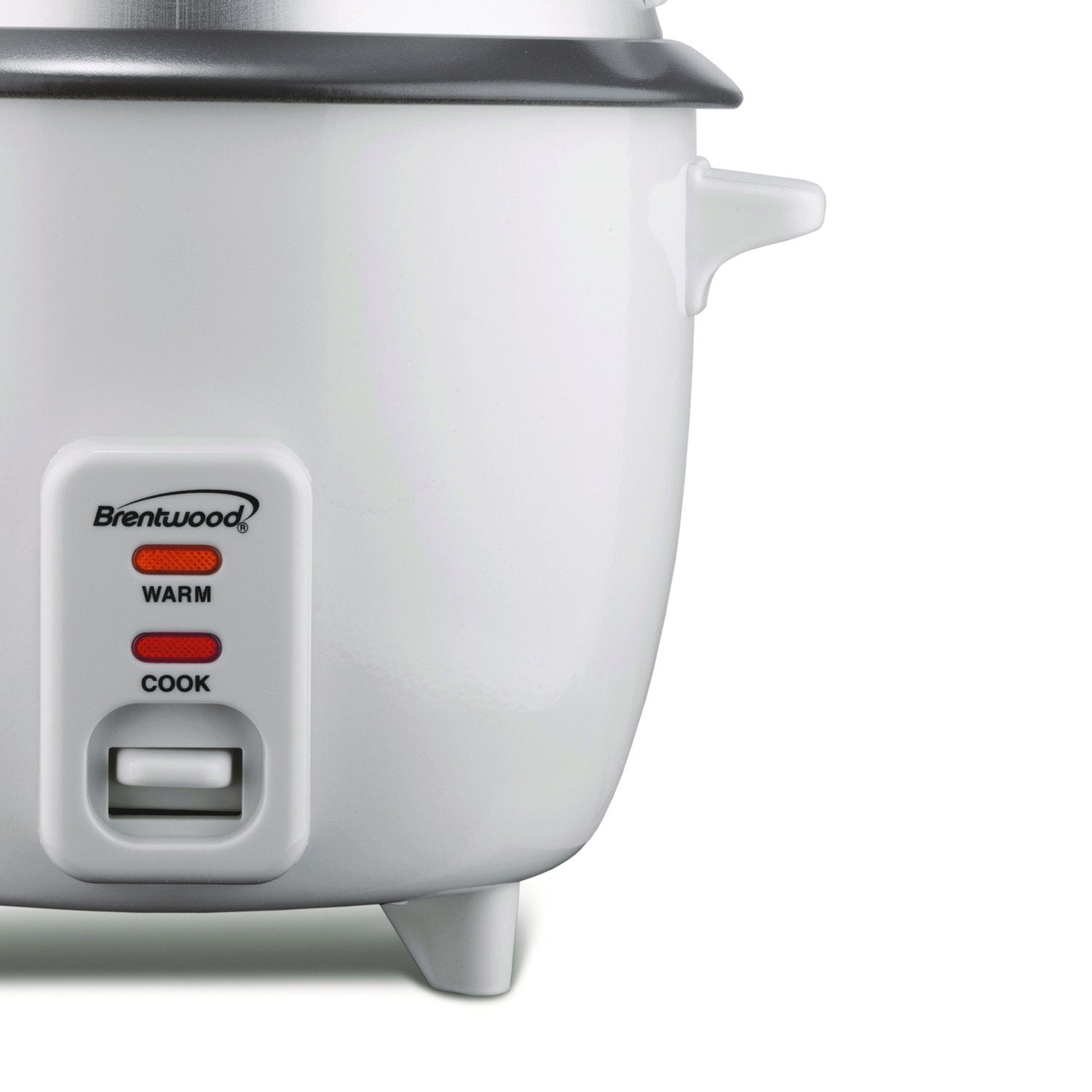 Brentwood Rice Cooker and Food Steamer 700-Watt  10-Cup  White