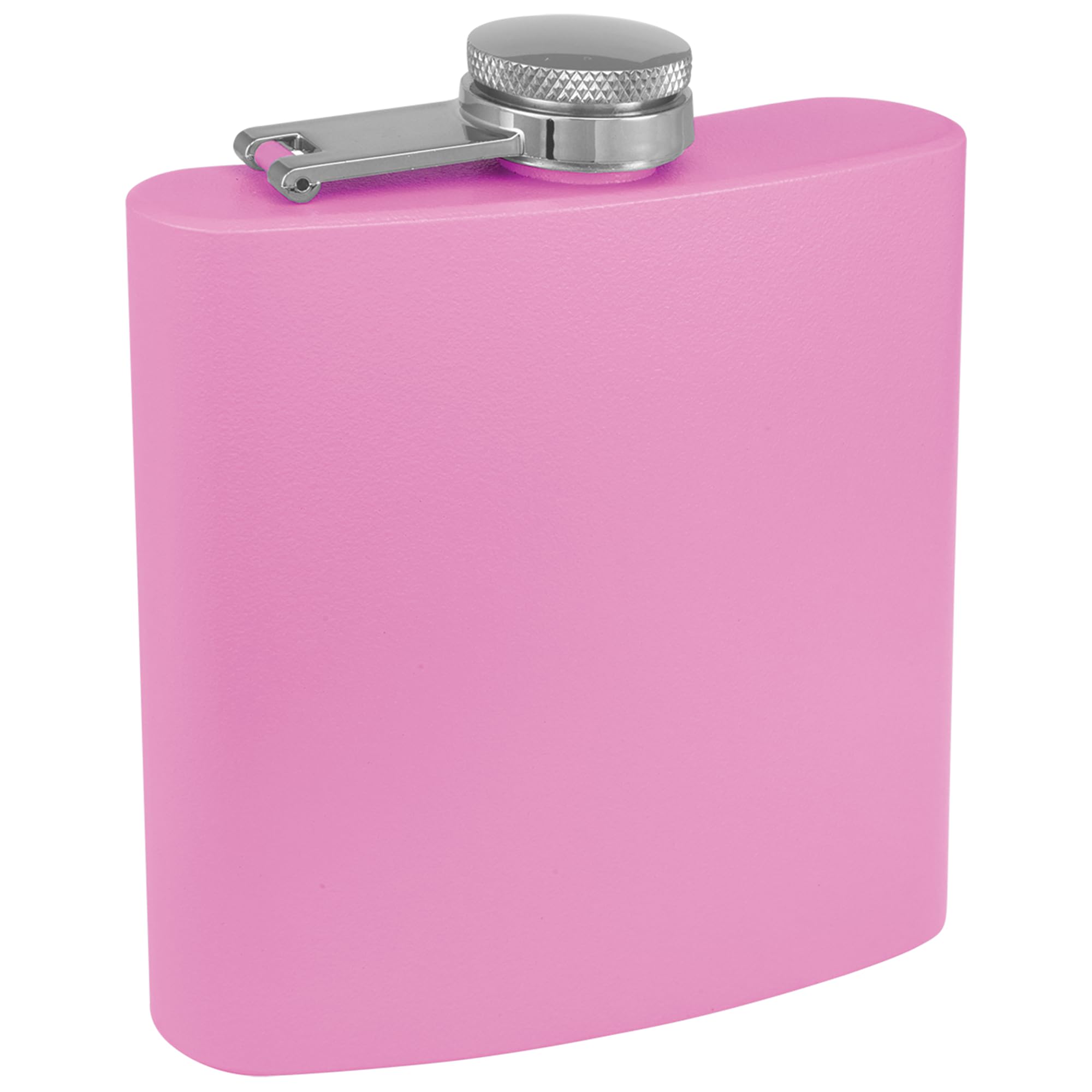 Clear Water Home Goods - 6 Oz Powder Coated Stainless Steel Hip Flask - Wedding Party - Groomsman - Bridesmaid (Matte Light Purp