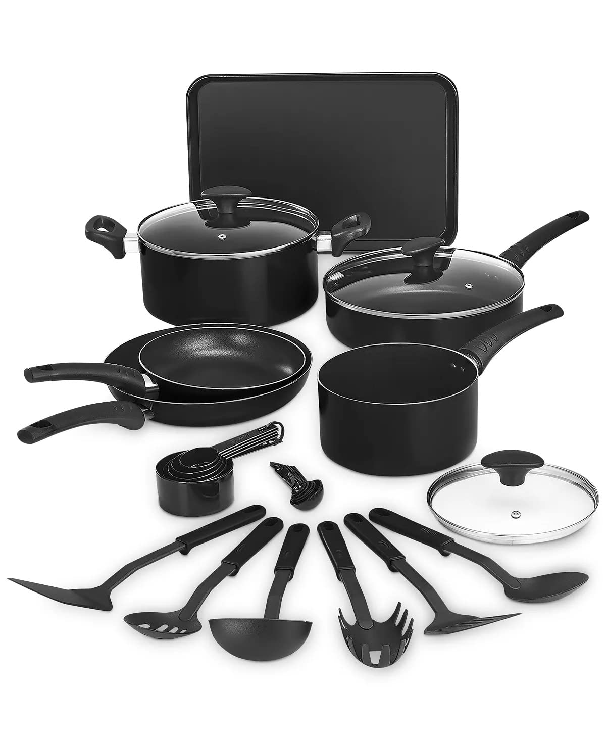 Bella 17pc. Cookware Set in Black