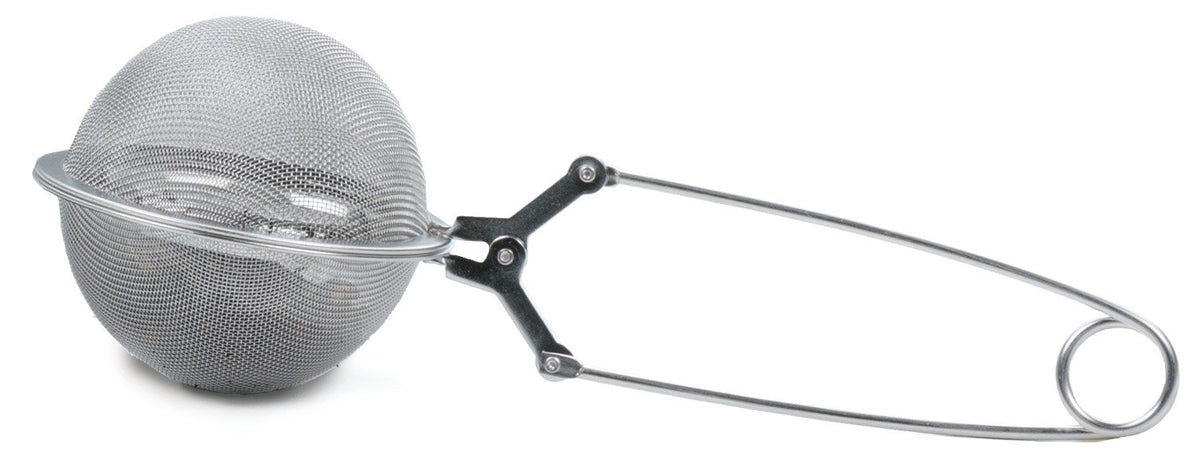 Rsvp International Endurance Collection Loose Tea Infuser Spoon, 18/8 Stainless Steel, Dishwasher Safe, 6-1/2'', Large Mesh, 2.5