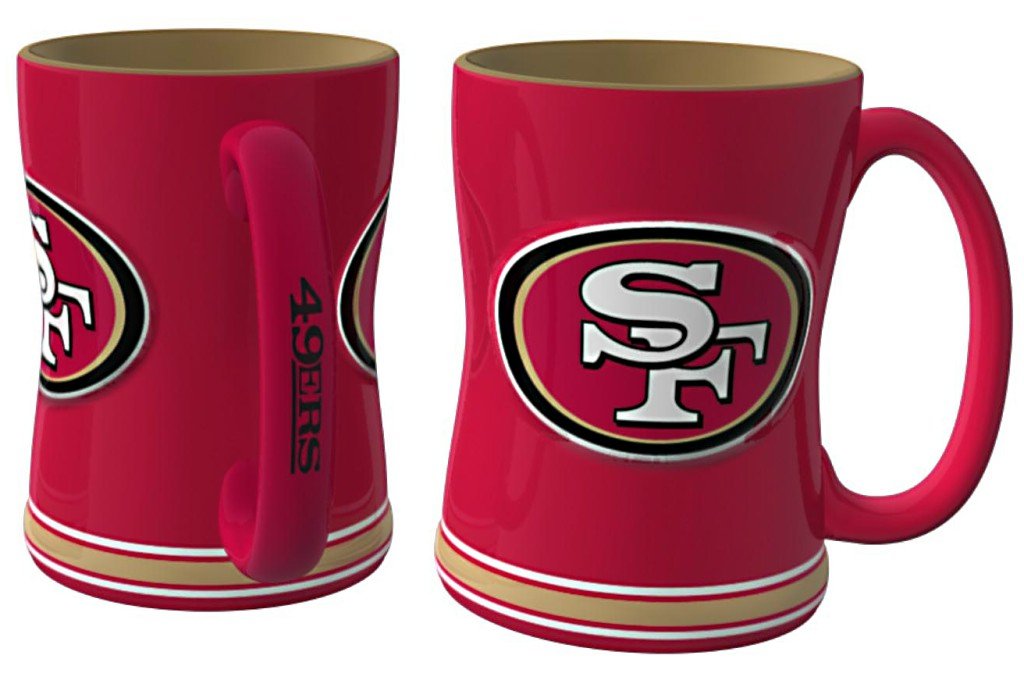 Nfl Sculpted Coffee Mug, 14 Ounces, San Francisco 49Ers