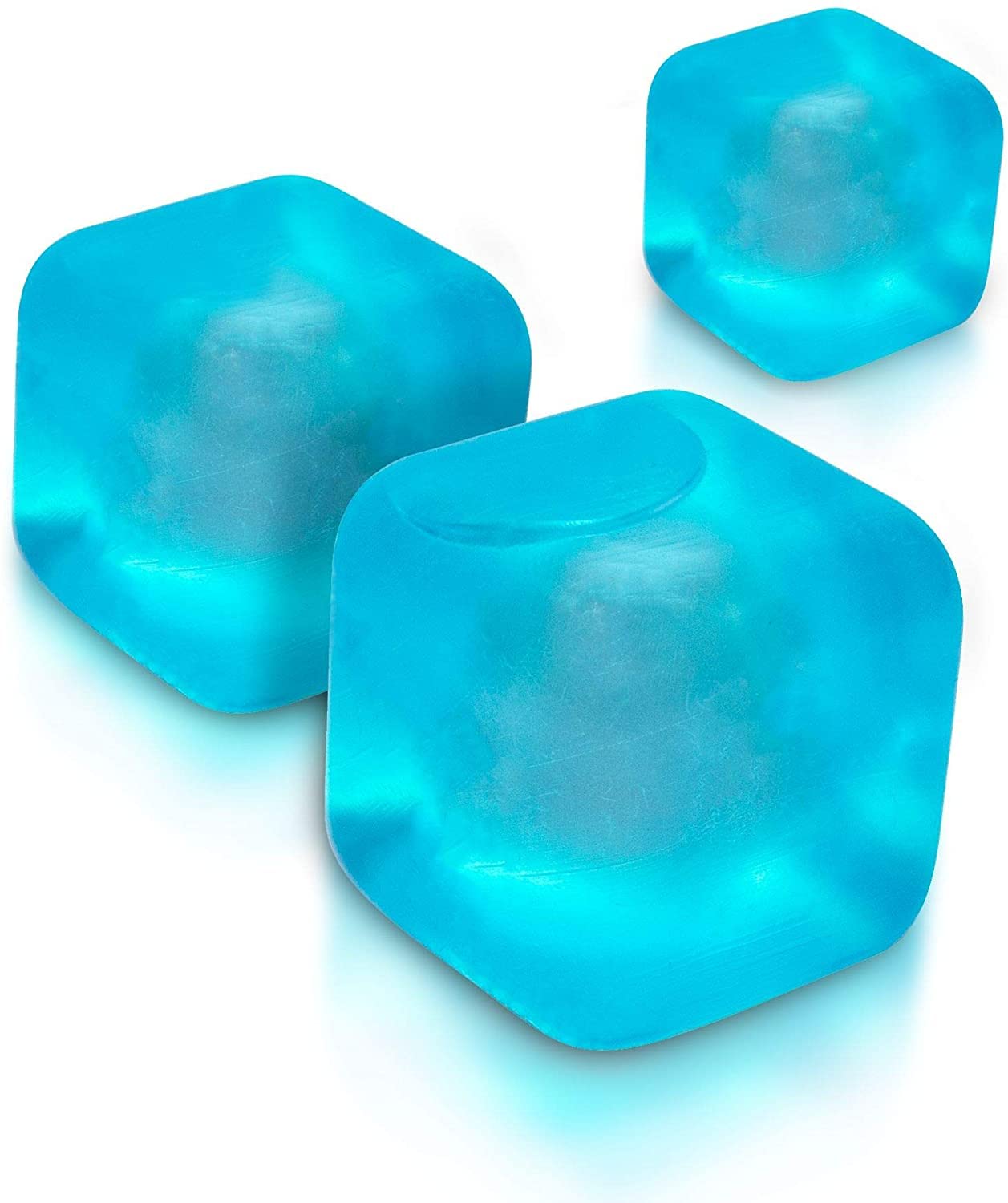 Extra Large Reusable Ice Cubes (2.6    Sq.) - Bpa Free Plastic - For Cold Therapy Units, Drink Coolers, Or Drink Dispensers. Sta