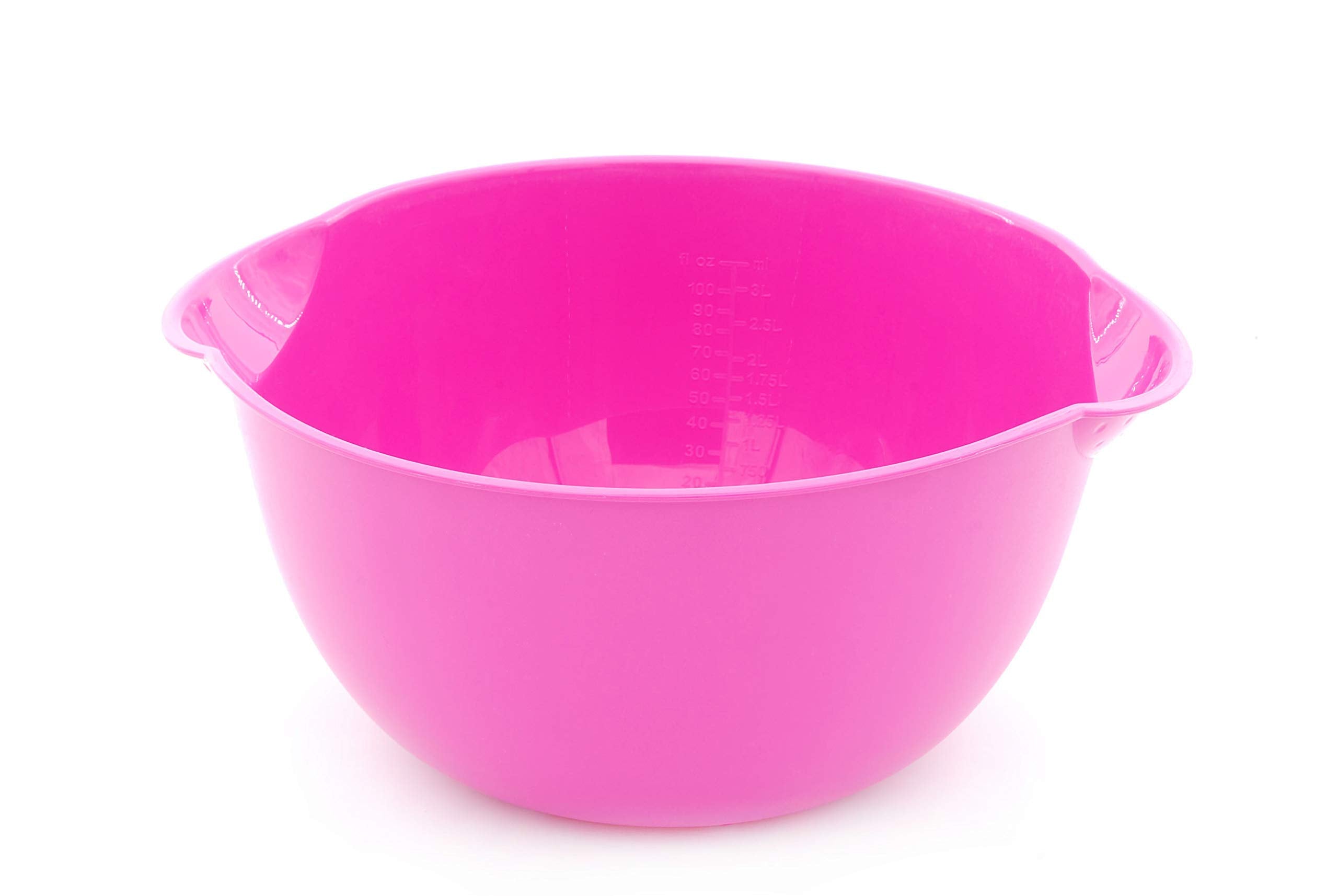 Mintra Home Mixing Bowl W/Colander (Large 4.5L, Purple) - For Washing & Draining Fruits And Vegetables - Heavy Duty Plastic For