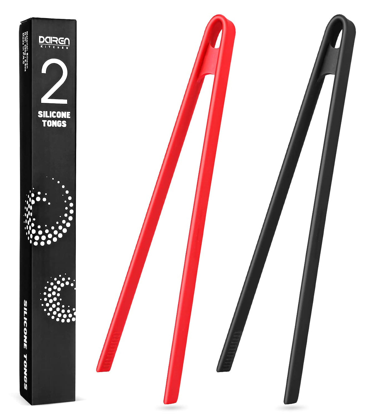 2 Pieces Silicone Trivet Tongs 11.8 Inch For Cooking Silicone Tongs Non-Stick Silicone Food Tongs Kitchen Utensils Heat Resistan
