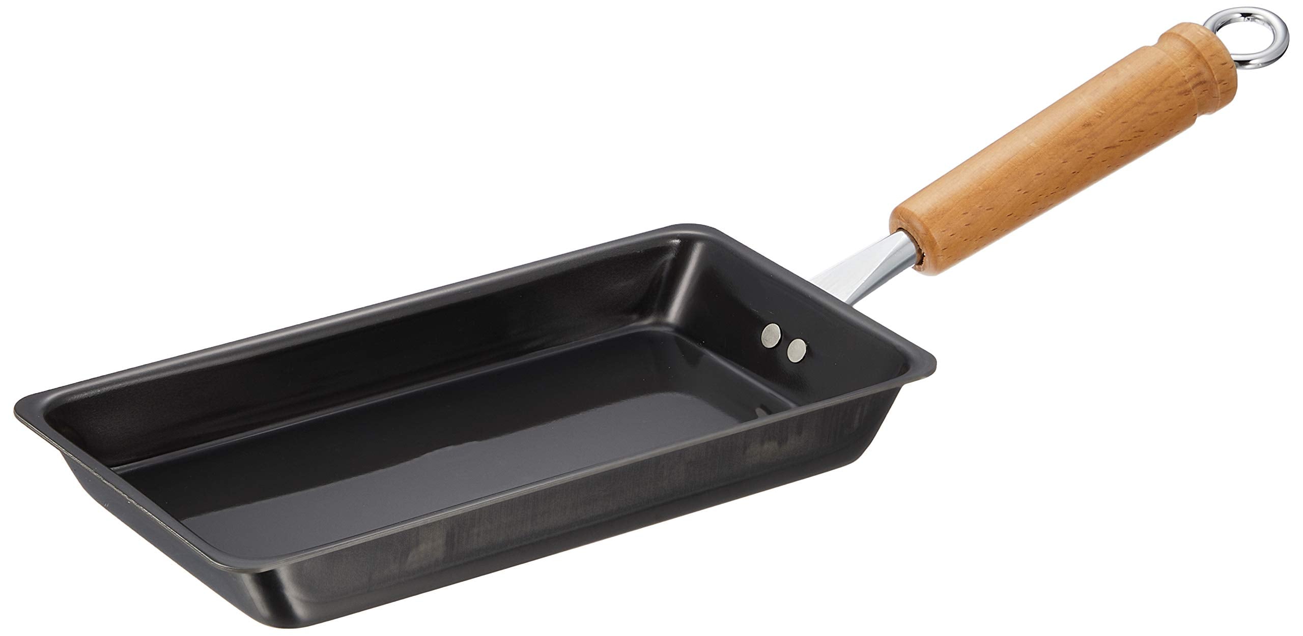Summit Industry TAMU-EGGPAN-3 Iron Pot Stream, Easy Rolling! Nagai Mini Egg Grill, Black, 4.1 x 14.7 x 2.8 inches (104 x 374 x 7