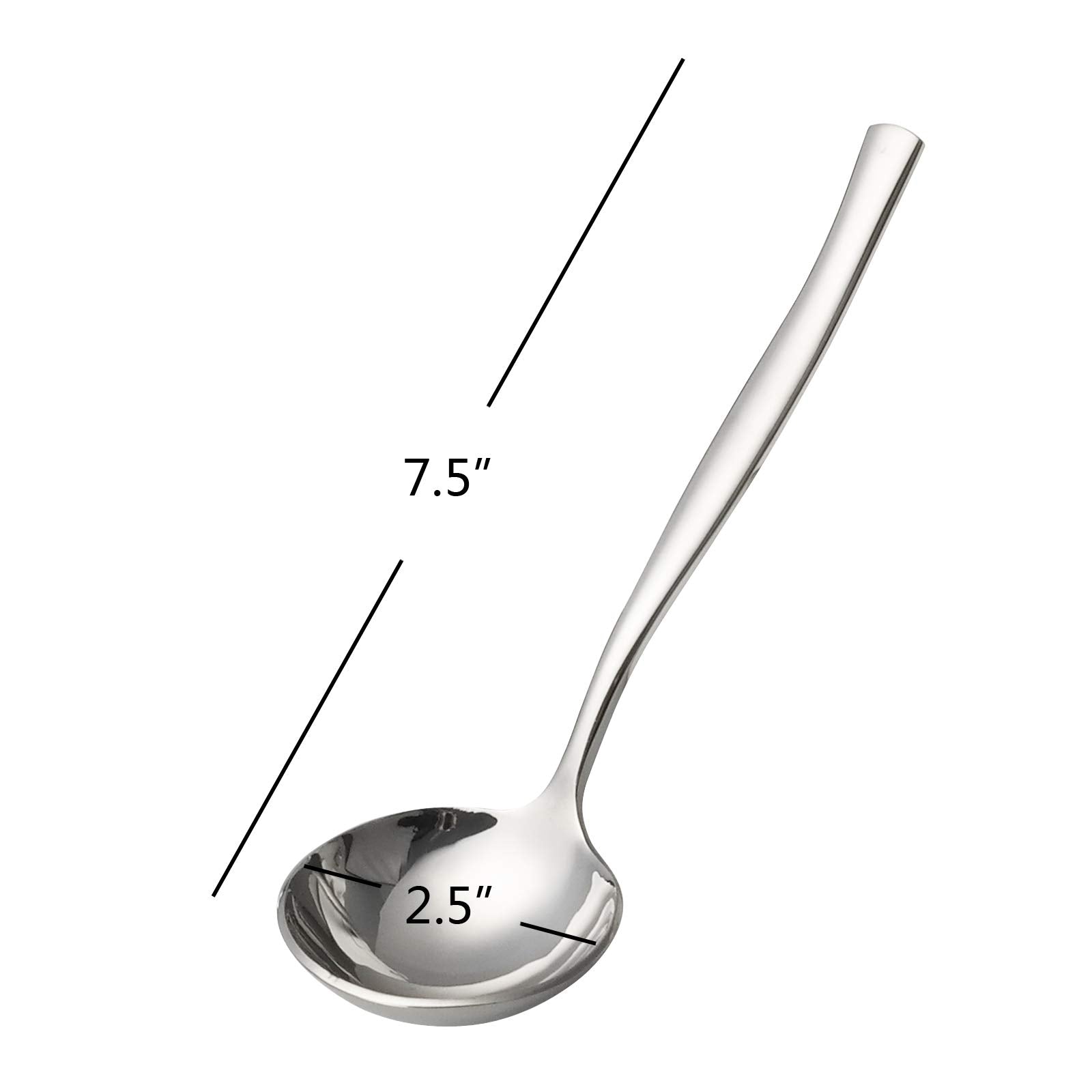 Nicesh 3 Piece Stainless Steel Gravy Ladle, Kitchen Small Table Ladle