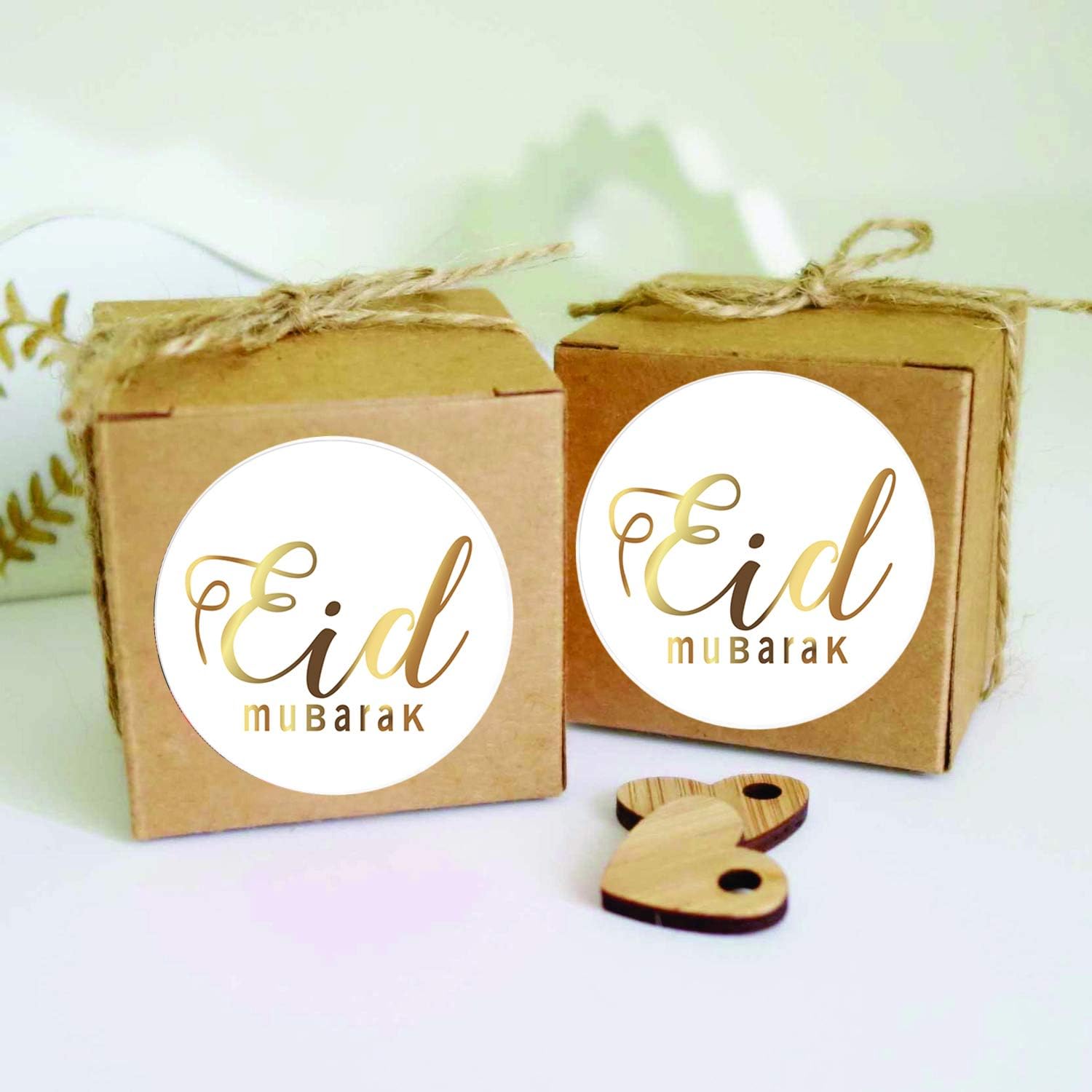 Swyoun 96Pcs Glitter Eid Mubarak Stickers Eid Party Supplies Ramadan Party Decorations