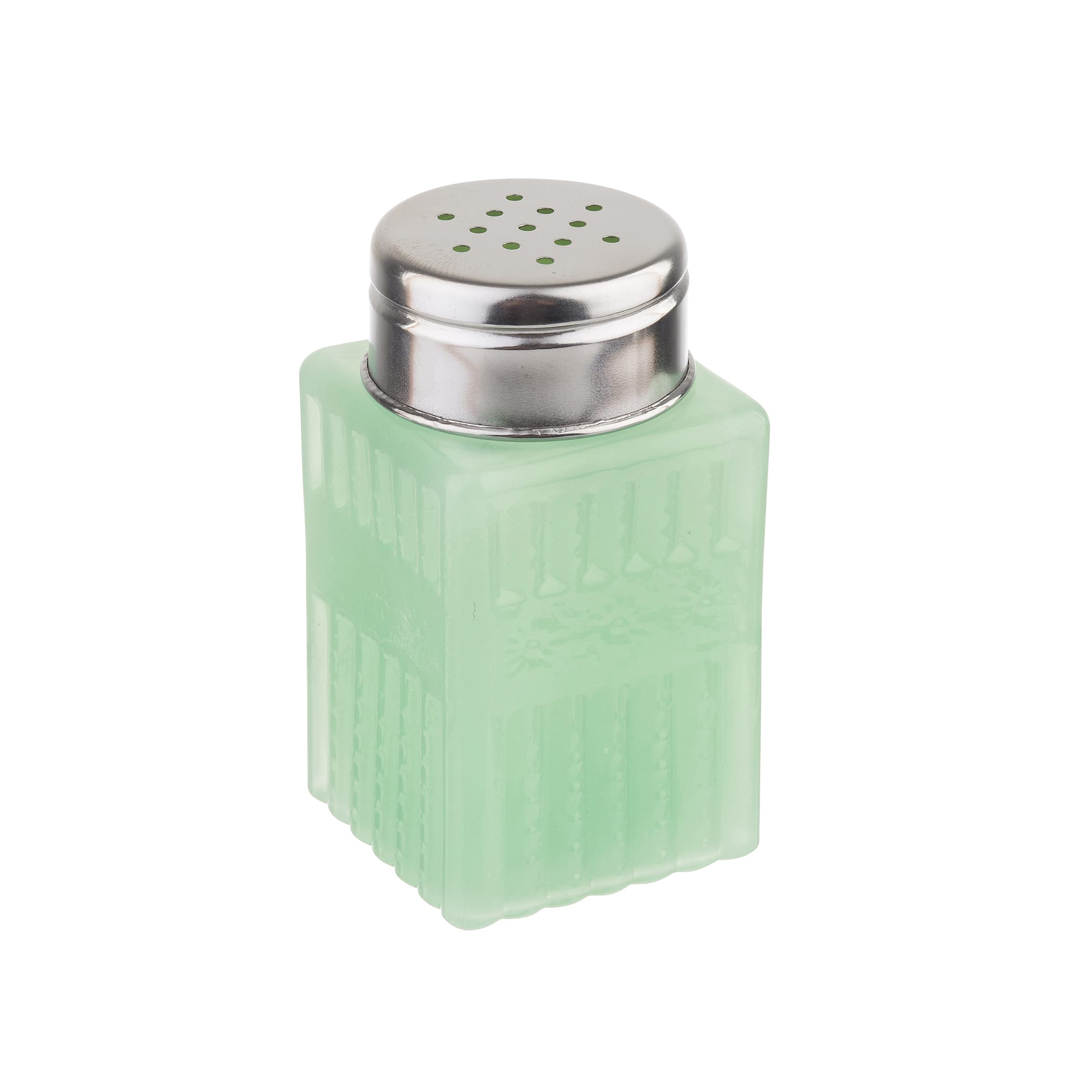 Jadeite Glass Collection (TM) Salt & Pepper Shaker with Metal Top, 2Ounce