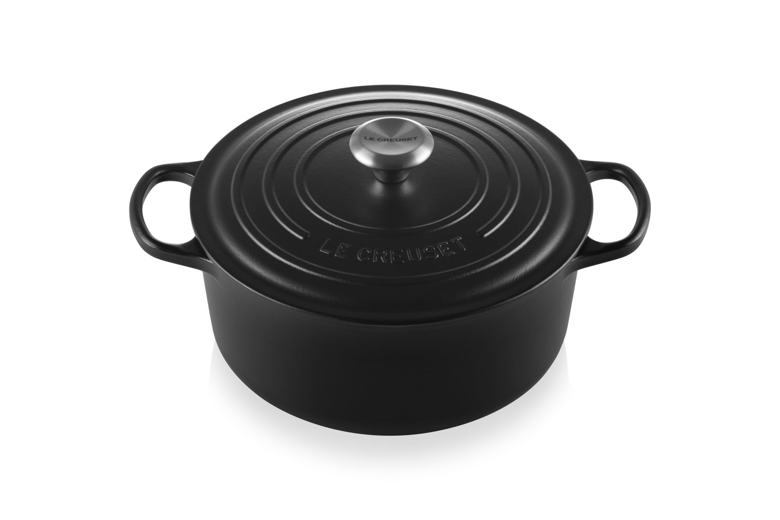 Le Creuset Enameled Cast Iron Signature Round Dutch Oven, 5.5 Qt., Licorice