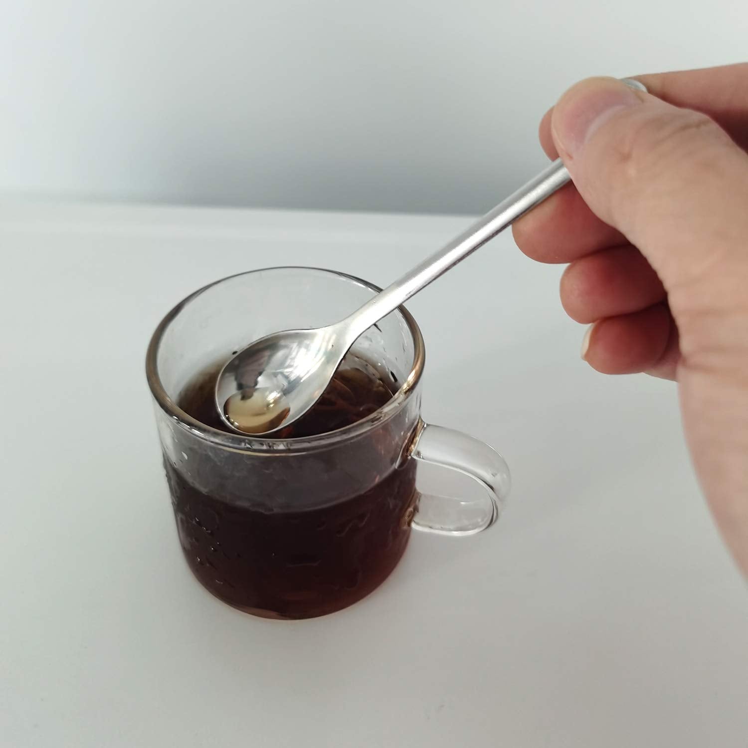 Goeielewe Mini Dessert Spoons Set Of 10, Stainless Steel Demitasse Spoons Mini Espresso Coffee Spoons, Small Spoons For Dessert,