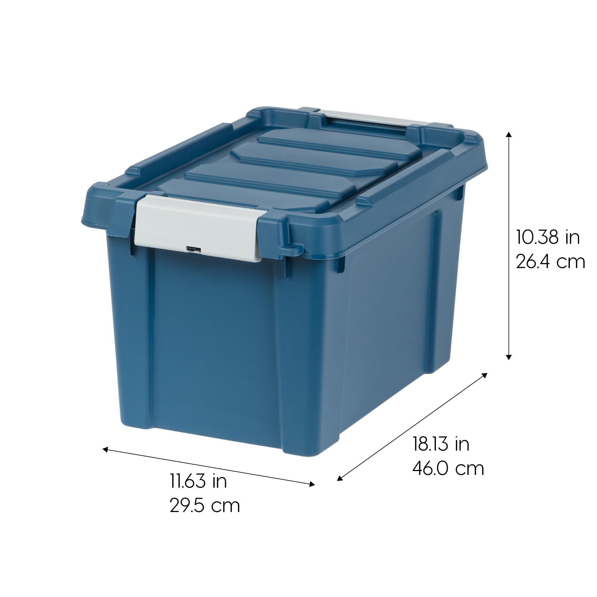 Iris Usa 5 Gallon Eco-Friendly Lockable Storage Bins With Lids, 6 Pack - Made In Usa, Heavy Duty, Stackable Containers, Garage O