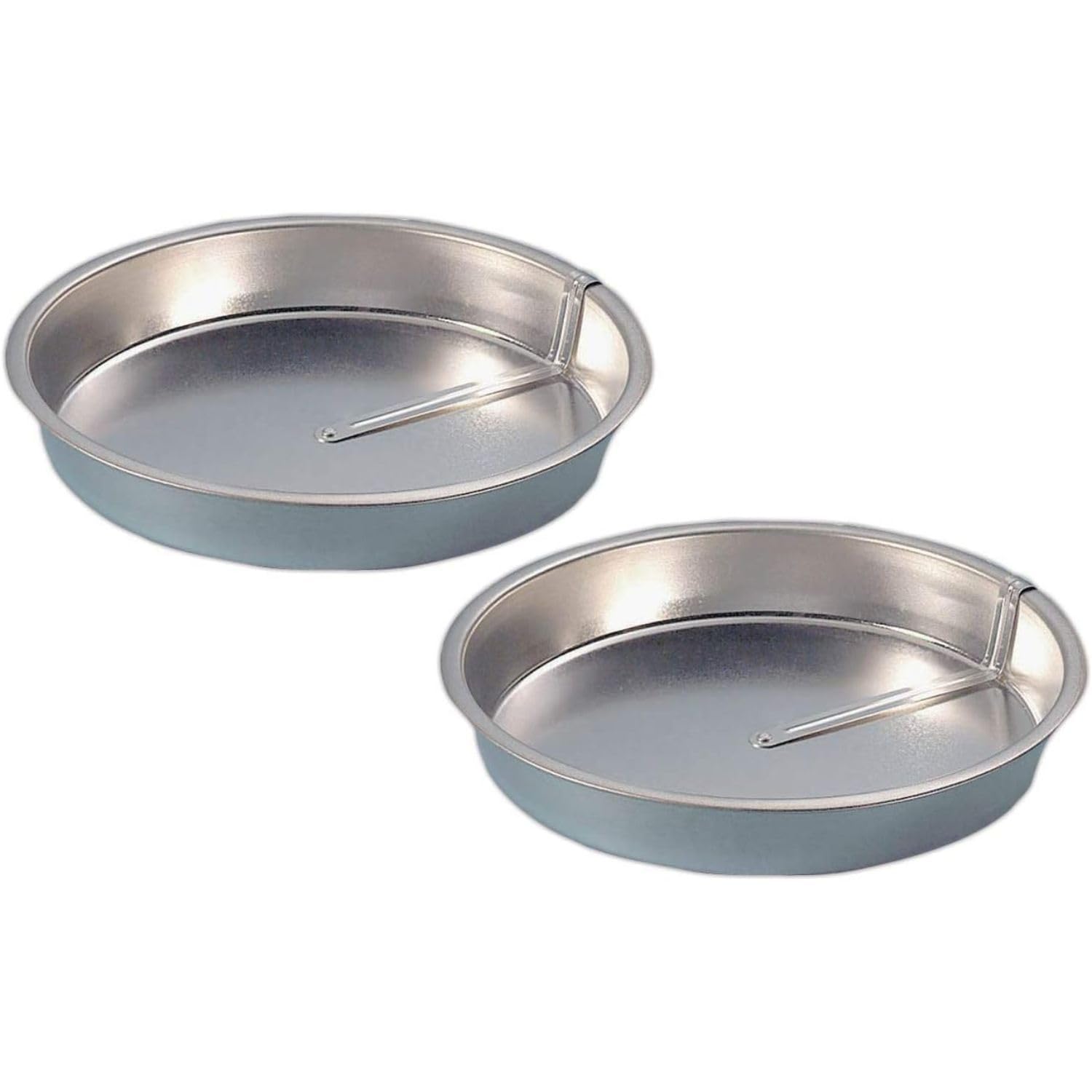 Quick Release Easy-Out Cake Pan Set of 2, Effortlessly Bake and Serve Perfect Cakes and Pies, 9 Diameter x 1 1/2H