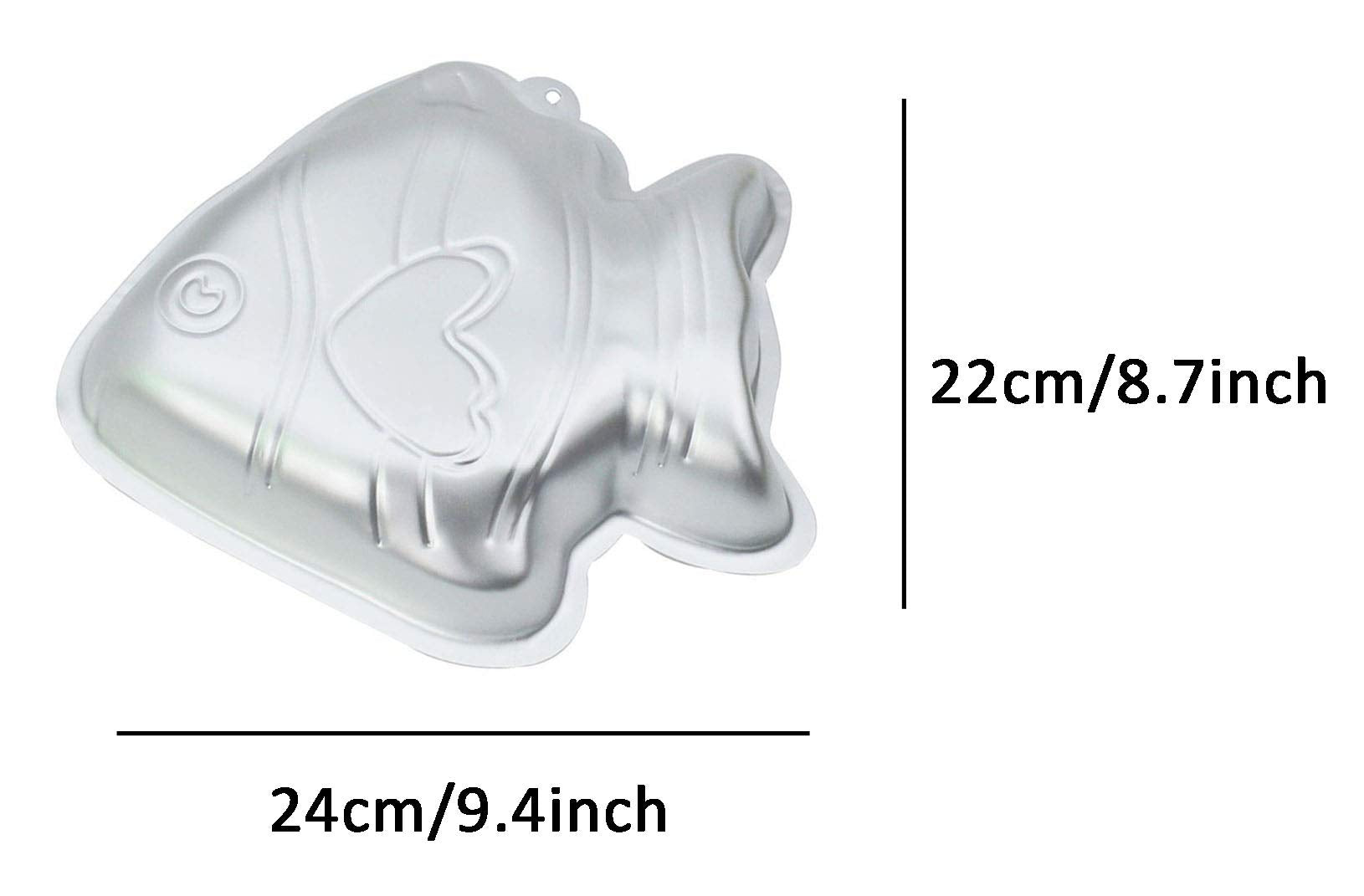 Zdywy 9 Inch Goldfish Fish Shaped Aluminum 3D Baking Mould Cake Mold Tin Birthday Cake Pan - Goldfish