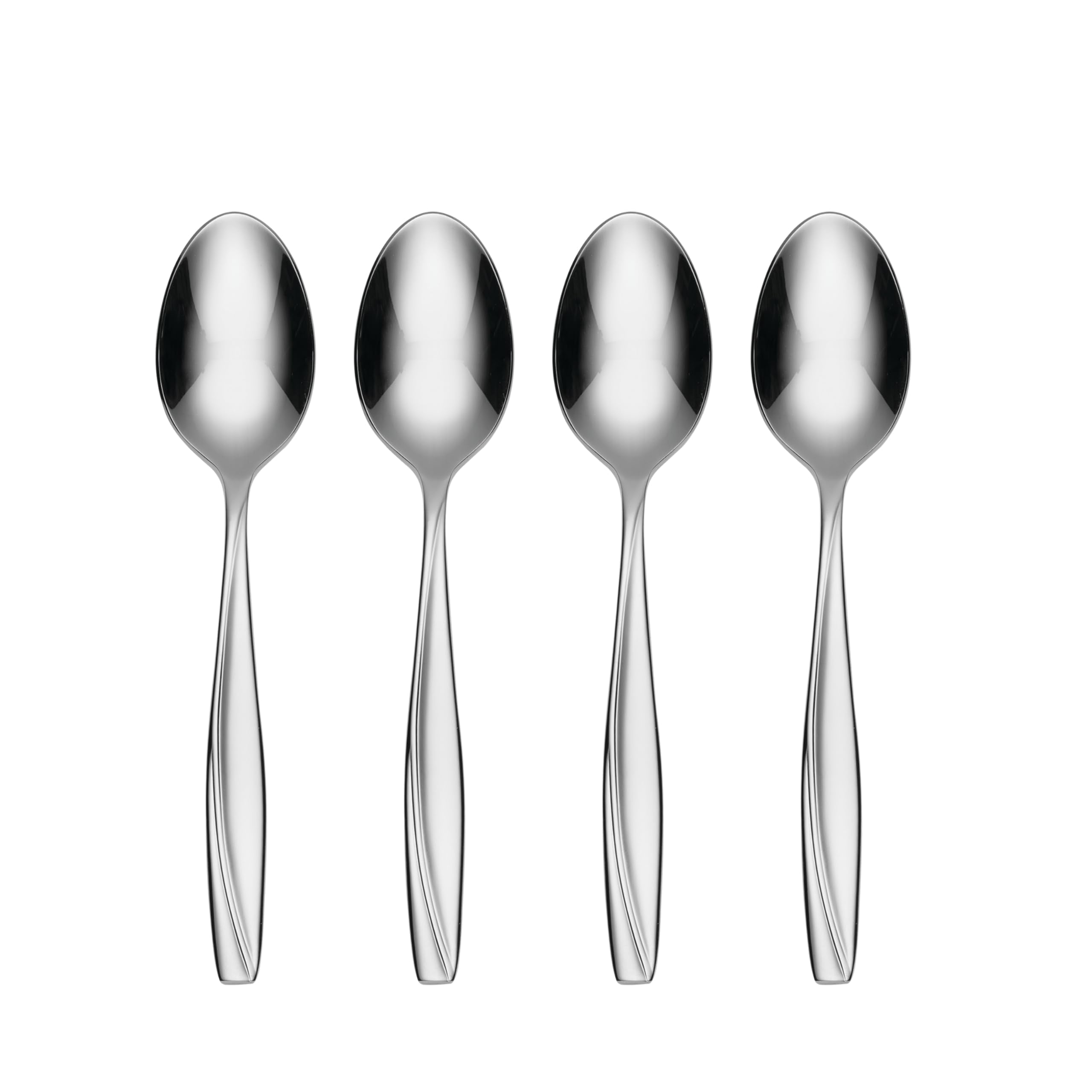 Oneida Camlynn Everyday Flatware Dinner Spoons 18/0 Stainless Steel, Set Of 4, Silver
