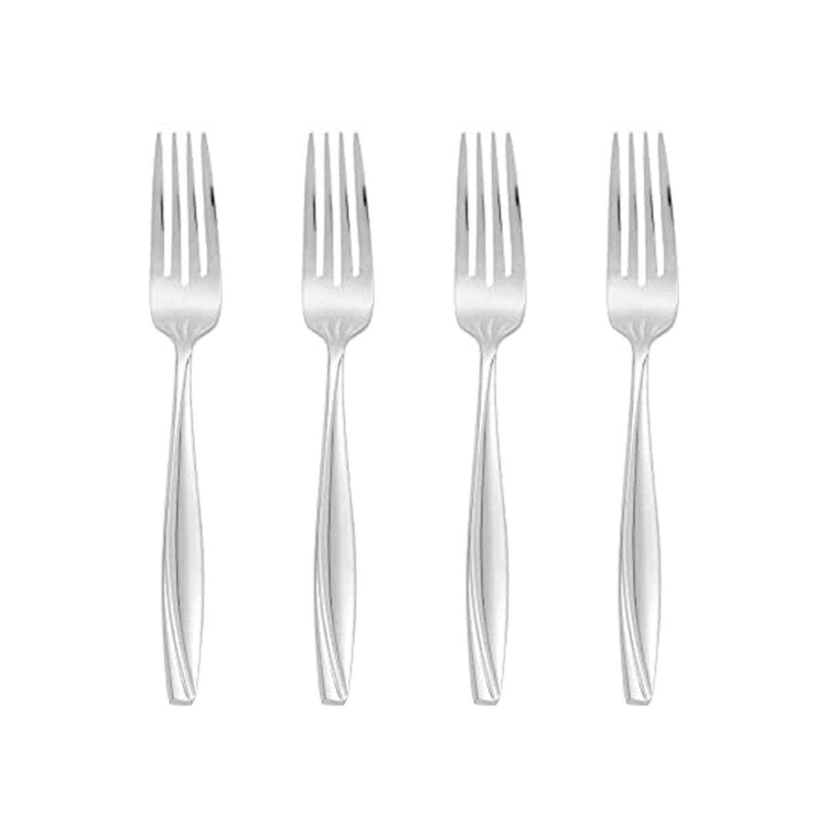 Oneida Camlynn Everyday Flatware Salad Forks, 0.20 Lb, Metallic
