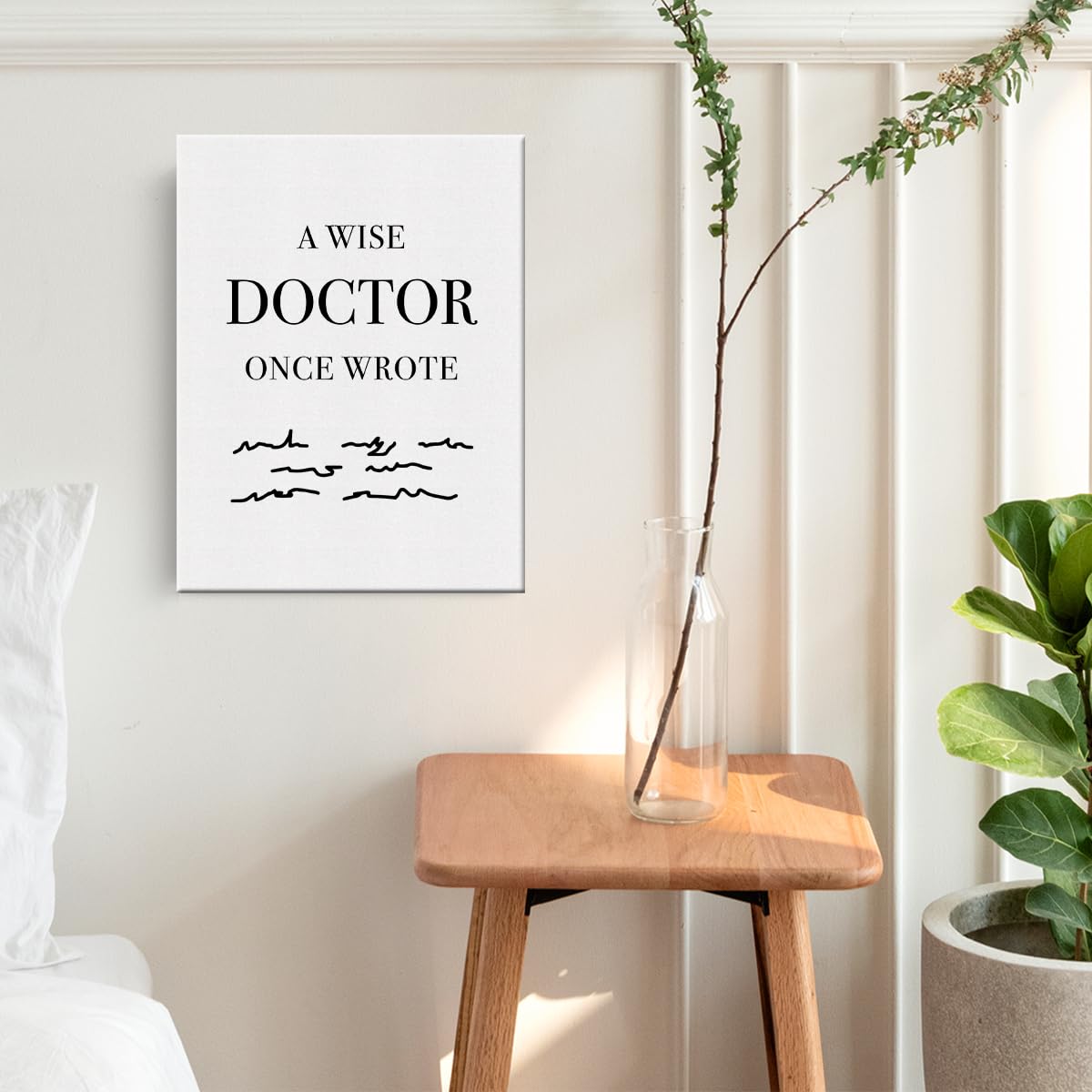 Doctor Gifts Doctor Appreciation Gifts Funny Office Gifts Canvas Wall Art Framed Art Paintings Wall Decor Artwork Gifts For Cowo