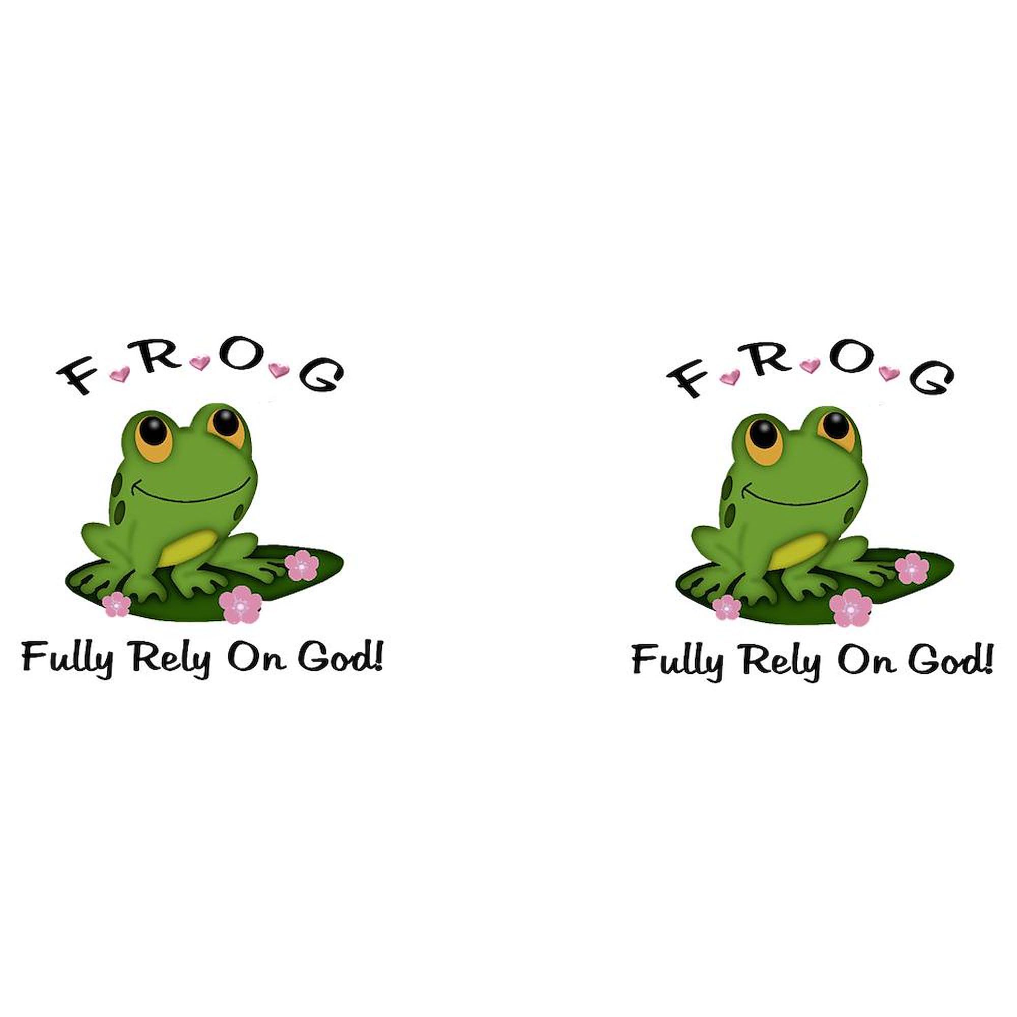 CafePress FROG Fully Rely On God Mug 11 oz (325 ml) Ceramic Coffee Mug