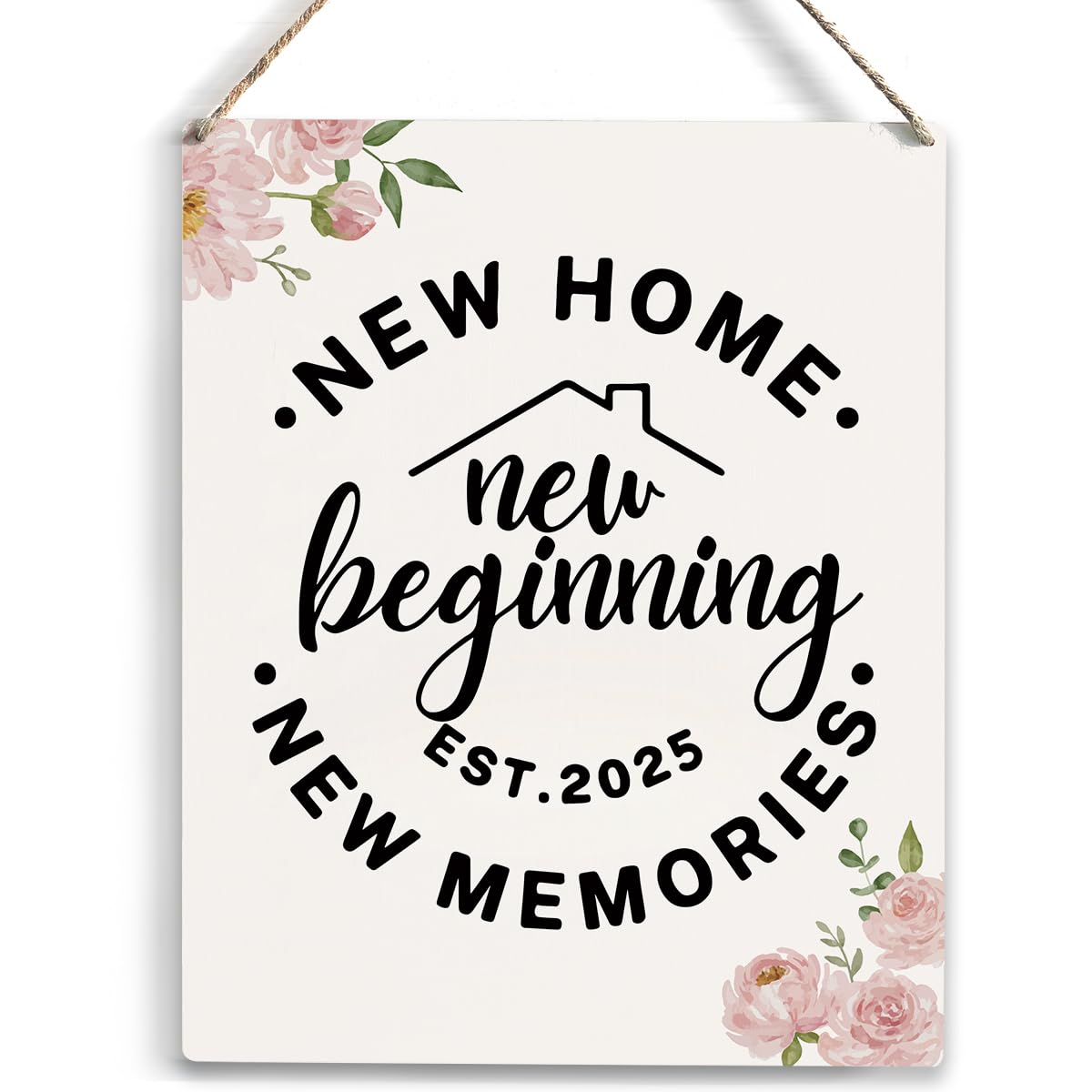 YCYD House Warming Gifts - Best Housewarming Gifts 2025, Home Sweet Home Sign, Funny New Home New Memories Ideas Home Decor Rust