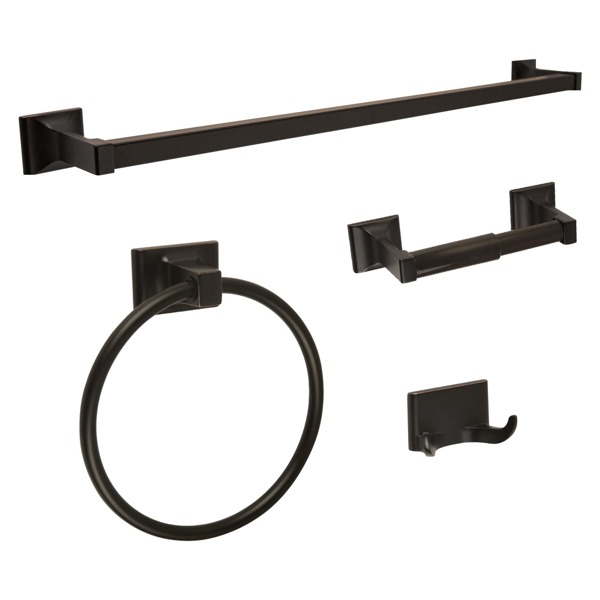 Design House 560854 Millbridge 4-Piece Bathroom Accessory Kit  Oil-Rubbed Bronze