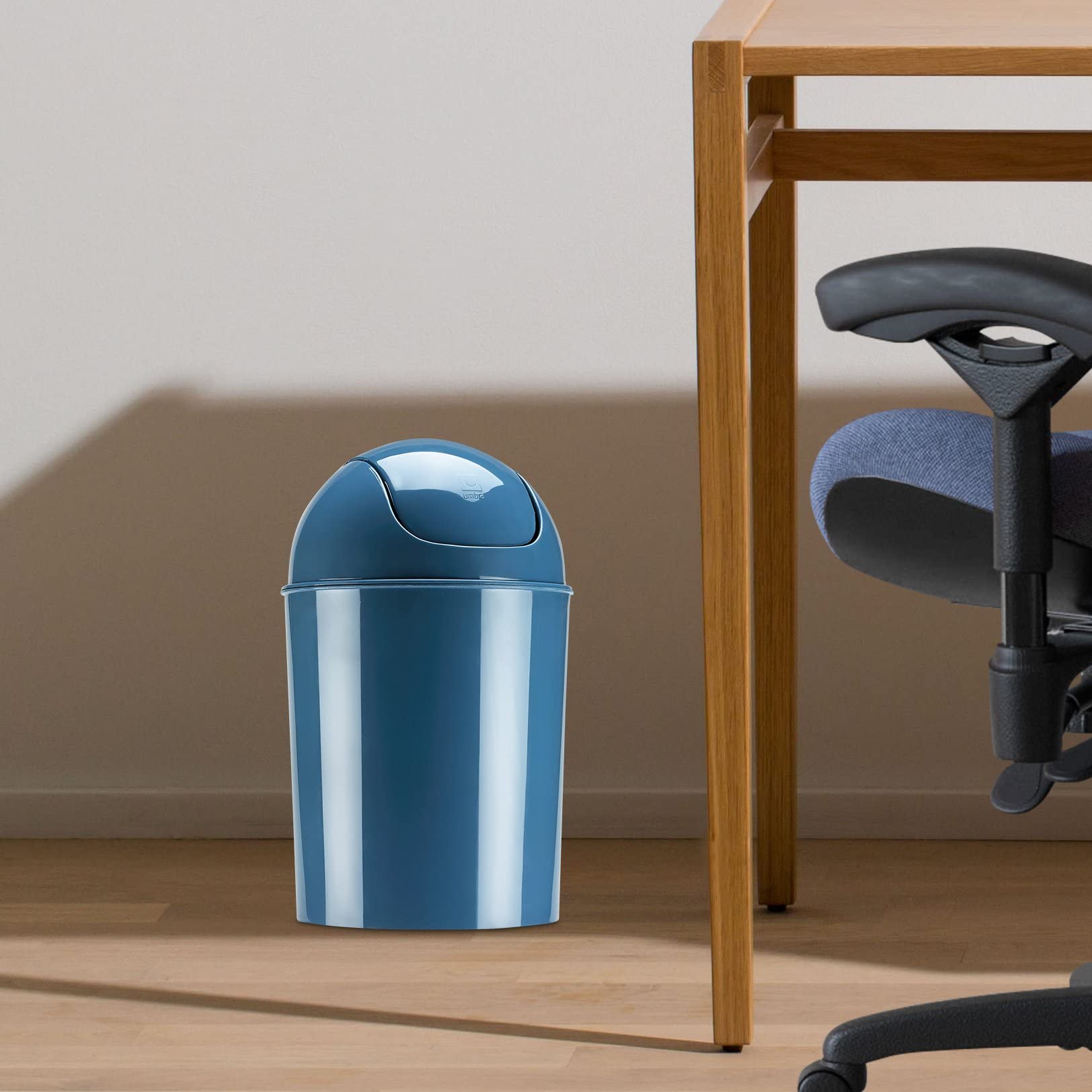 Umbra Blue Mini Waste Can 5L With Swing Lid, Mist, 1