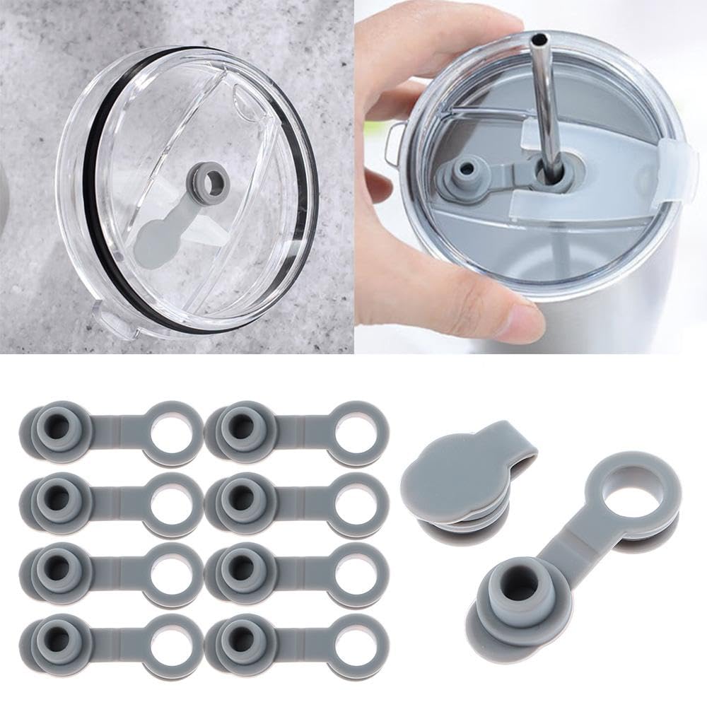 50Pcs Universal Silicone Sealing Bottle Straw Hole Grommets Stopper Lids Straw Plug Replacement For 20/30Oz Cup