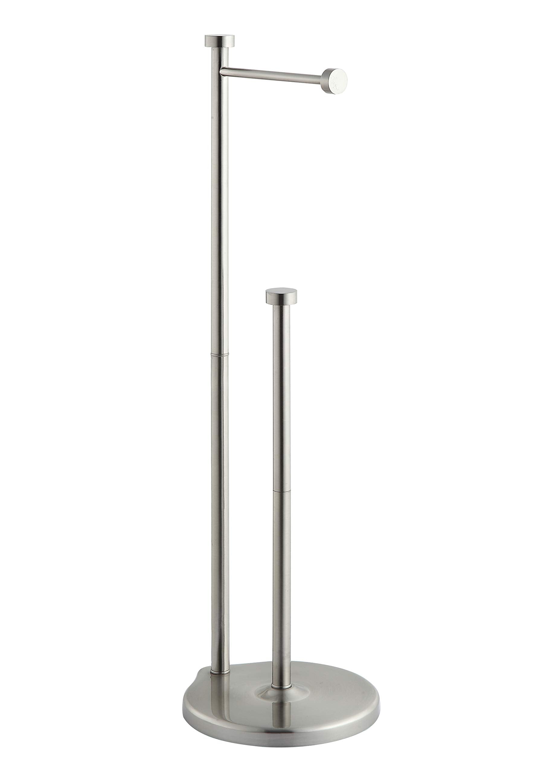 Sunnypoint Free Standing Bathroom Toilet Paper Holder Stand With Reserve, Reserve Area Has Enough Space For Jumbo Roll