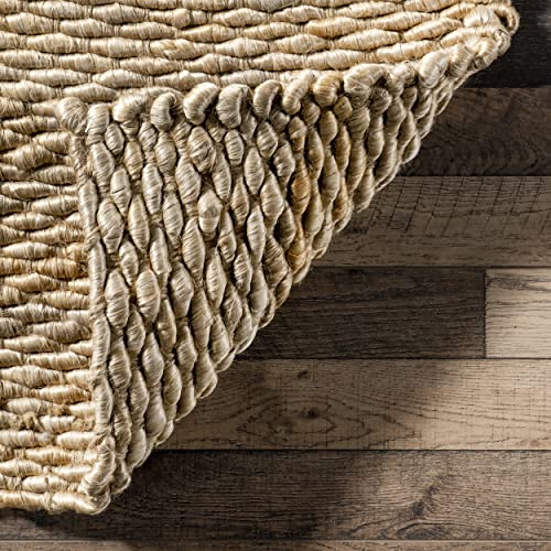 Hand Woven Hailey Jute Natural 6 X 9-like New