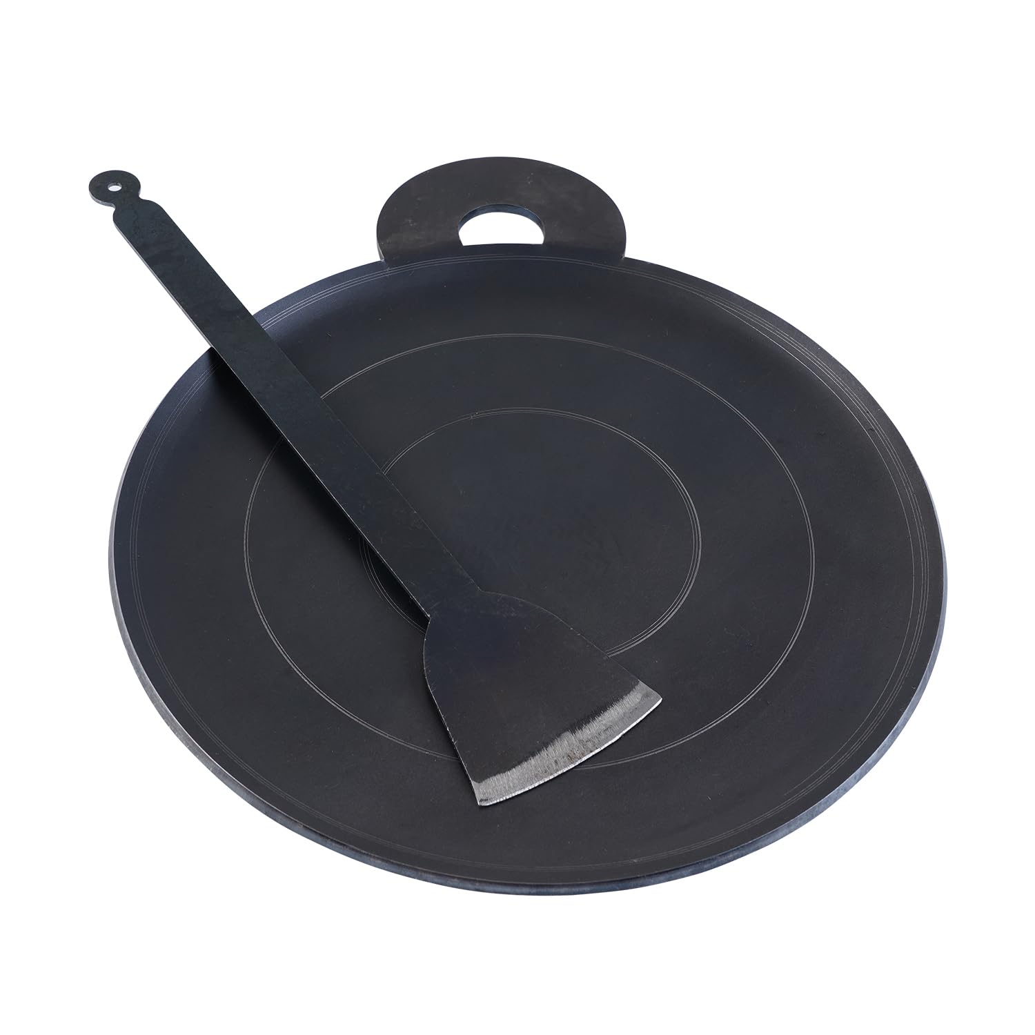Himavat Home Kitchen Multi-Purpose Cast Iron Non-Stick Dosa Tawa With Spatula 28 Cm