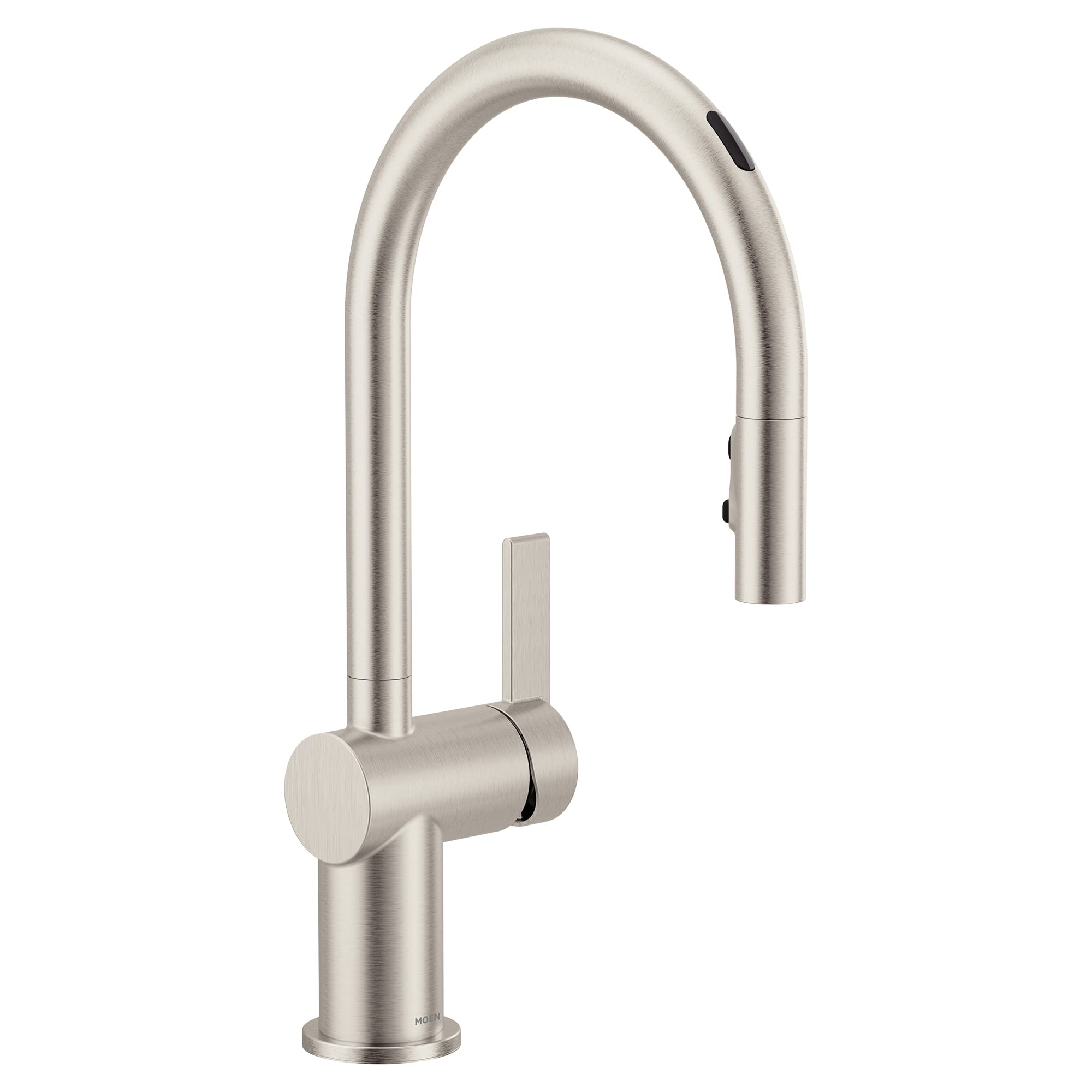 Moen 7622EVSRS CIA Smart Touchless Pull Down Sprayer Kitchen Faucet with Voice Control and Power Boost, Includes Optional Chrome