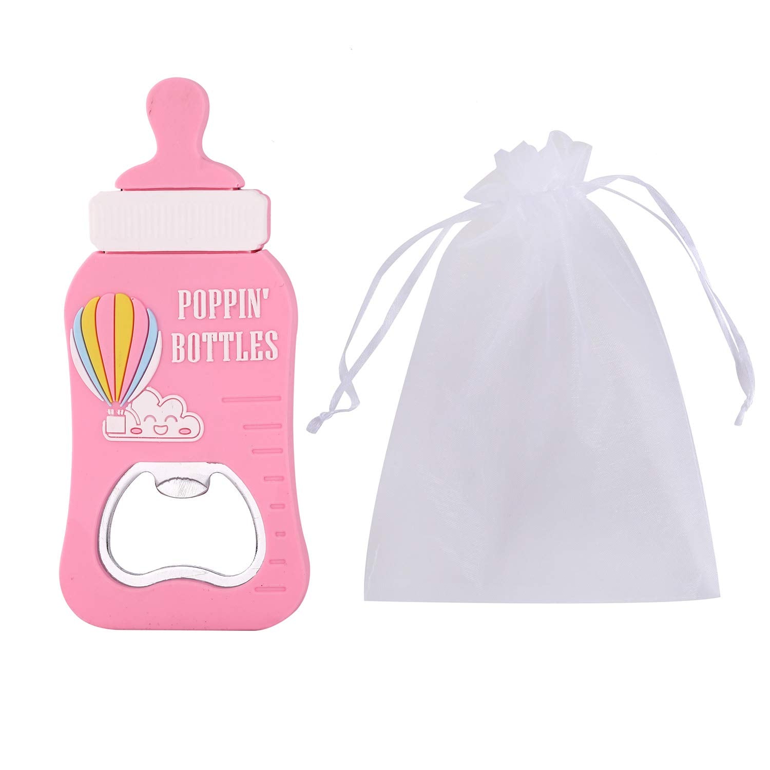 24Pack Poppin Bottle Shaped Bottle Opener Girl Baby Shower Favor 1St Birthday Gifts For Guest Kids Birthday Party Favor Mom-To-B