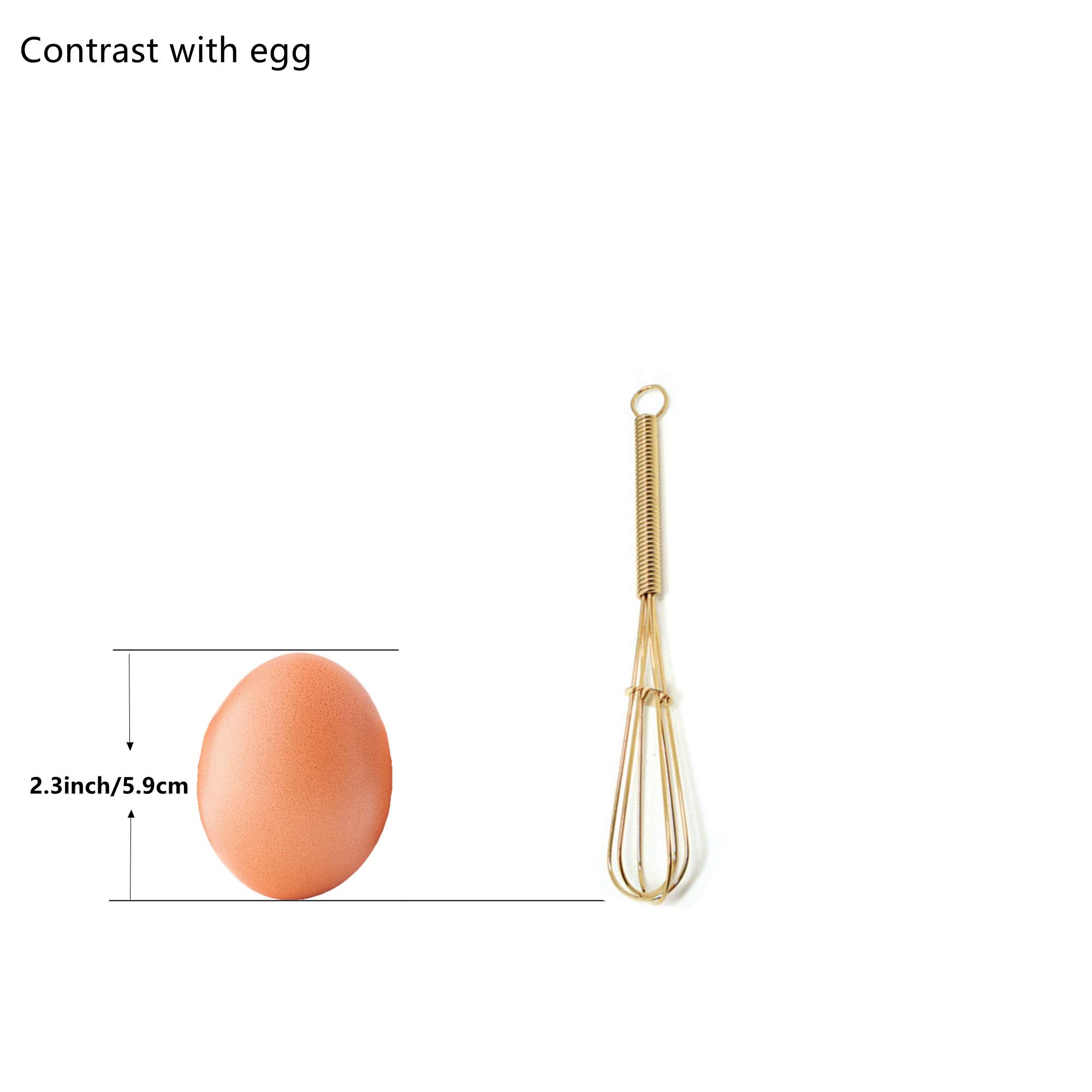Mini Whisks 5 Inch 1Pcs Gold
