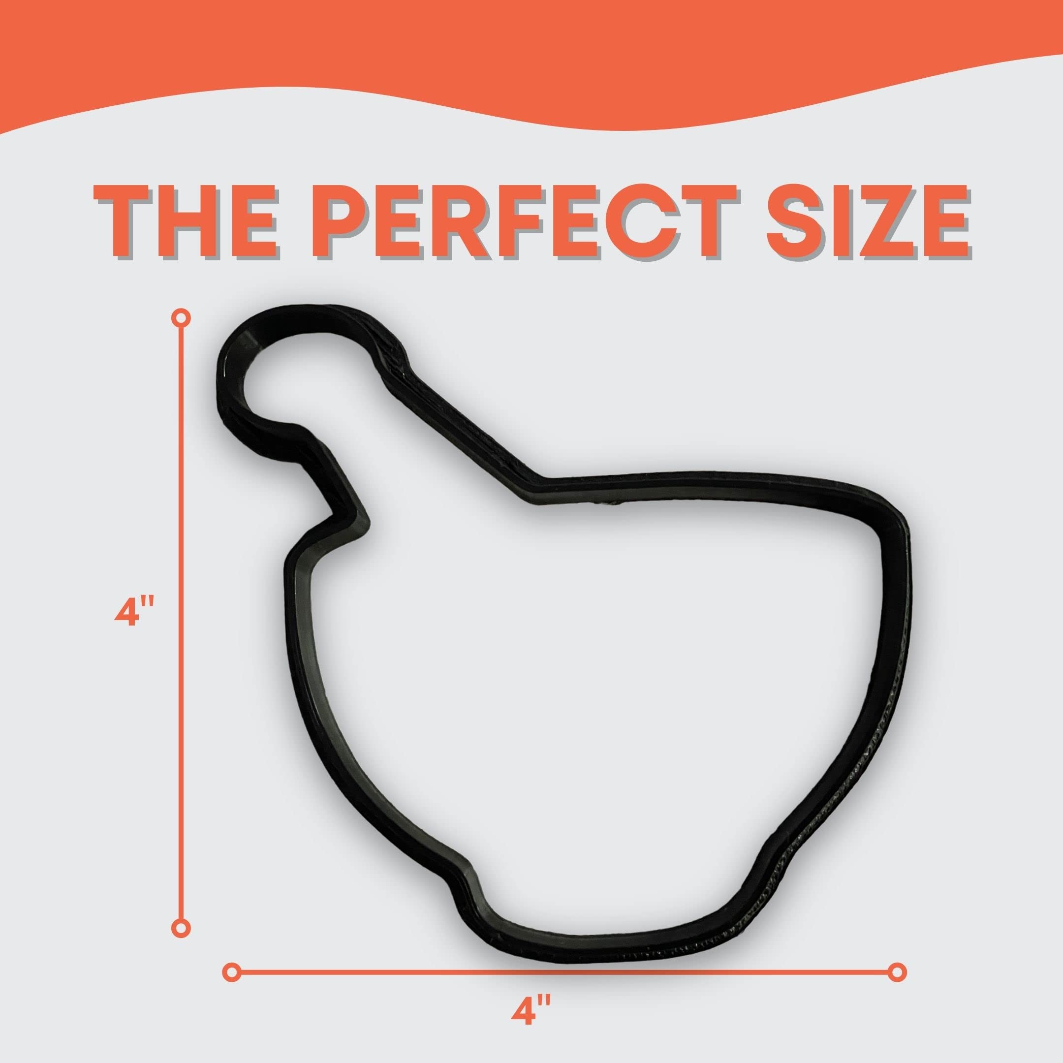 Mortar And Pestle Cookie Cutter (4 Inches)