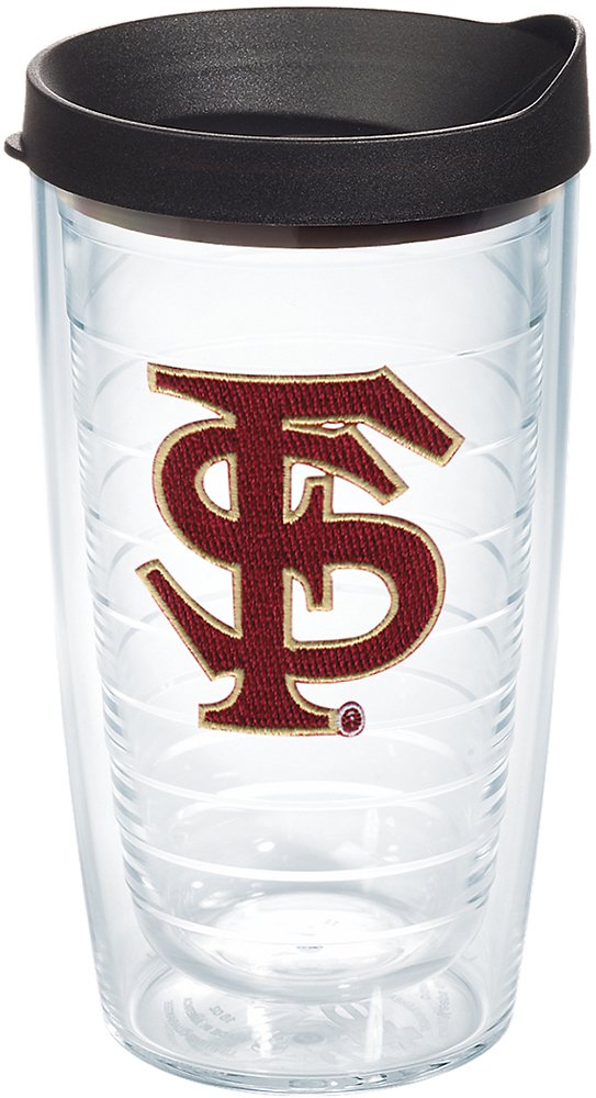 Tervis Made in USA Double Walled Florida State University FSU Seminoles Insulated Tumbler Cup Keeps Drinks Cold & Hot, 16oz, FS 