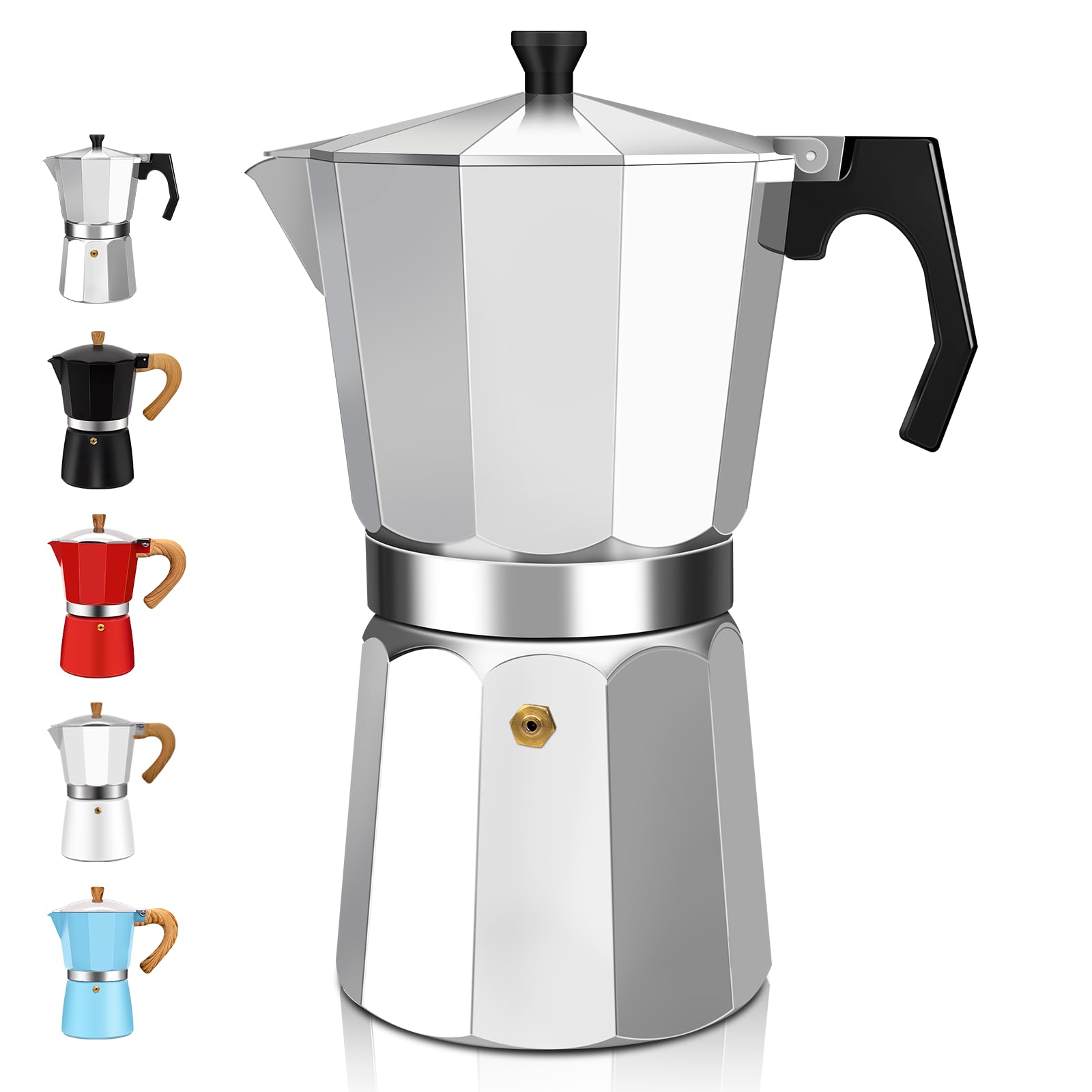 DITOSH 14 Cup Aluminum Espresso Stovetop Moka Pot Express Coffee Maker Percolator Italian Classic Mocha Coffee Machine for Itali