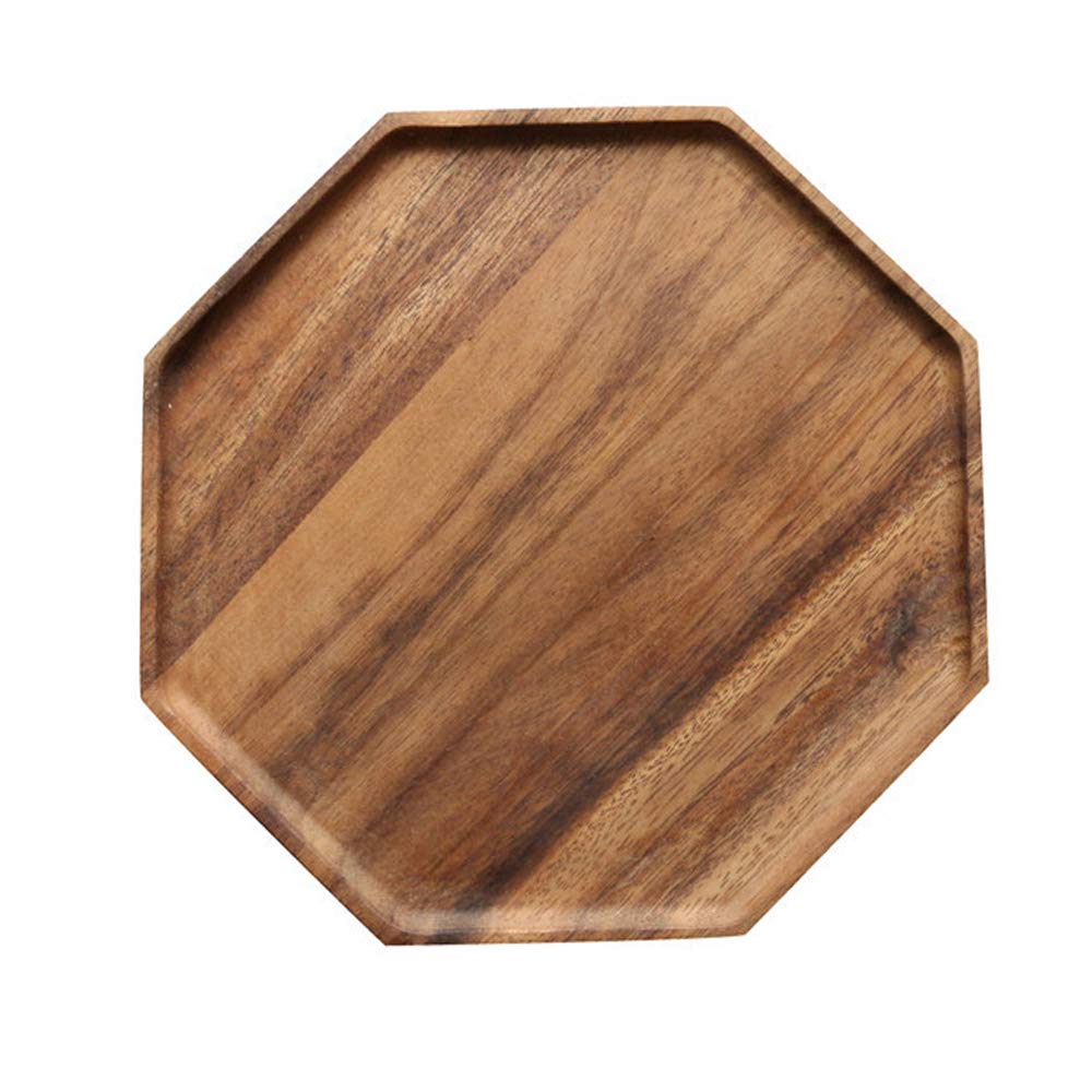 Set Of 2 Acacia Wood Charcuterie Boards Round Wooden Serving Tray Fruit Platter Decor Trays Serving Ware Food Dish Serving Platt