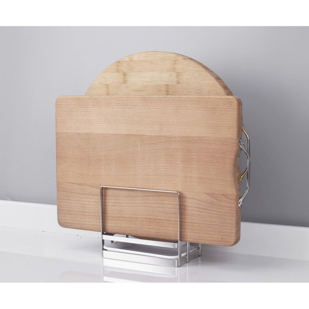 Kaileyouxiangongsi Kitchen Organizer With Utensil Holder,Pot Rack And Cutting Board Holder,Stainless Steel